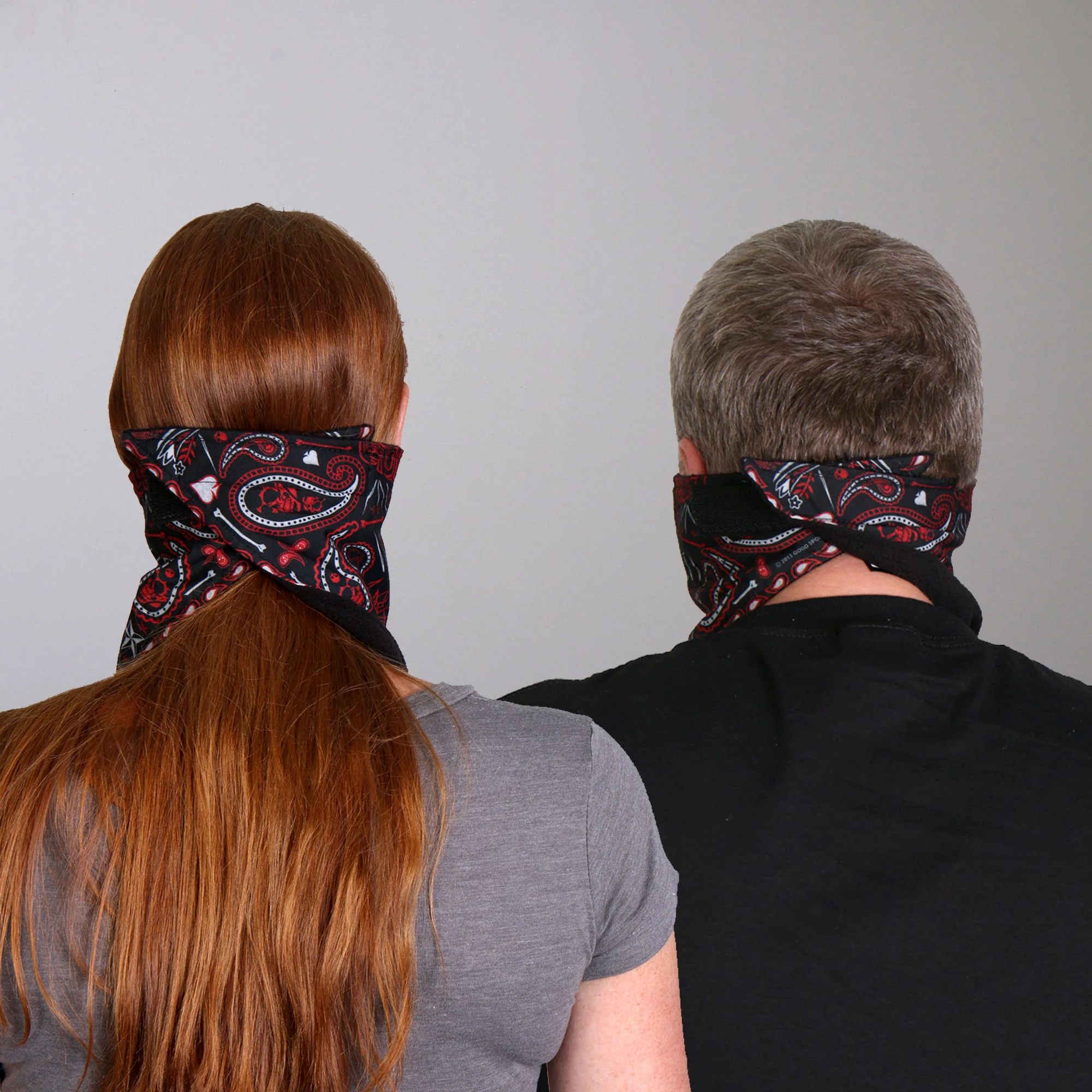 Hot Leathers FWC1004 Red Paisley Face Wrap Neck Warmer - Image 8
