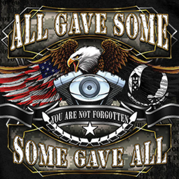 Hot Leathers GMD1031 Men's 'All Gave Some' POW Eagle T-Shirt - Image 3