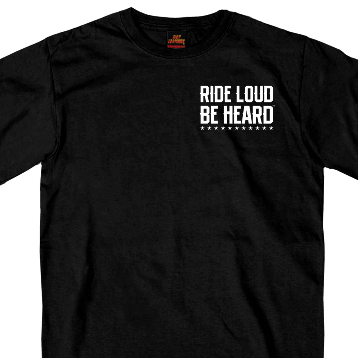 Hot Leathers GMD1399 Mens 'Ride Loud Be Heard' Short Sleeve Black T-Shirt - Image 5