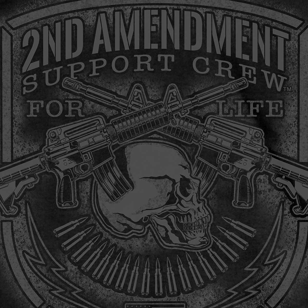 Hot Leathers GMD1442 Men's Black '2nd Amendment Support' T-Shirt - Image 3