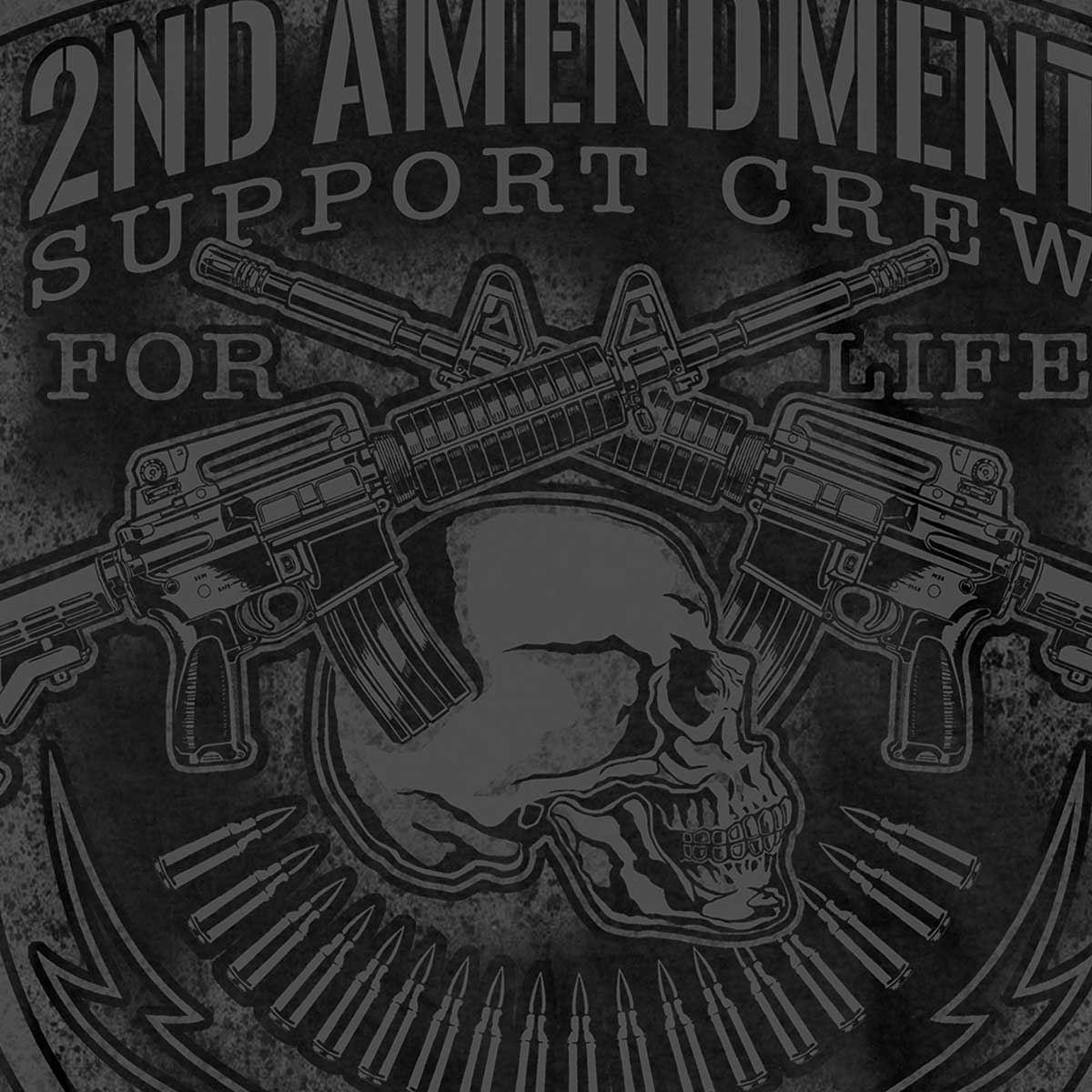 Hot Leathers GMD1442 Men's Black '2nd Amendment Support' T-Shirt - Image 4
