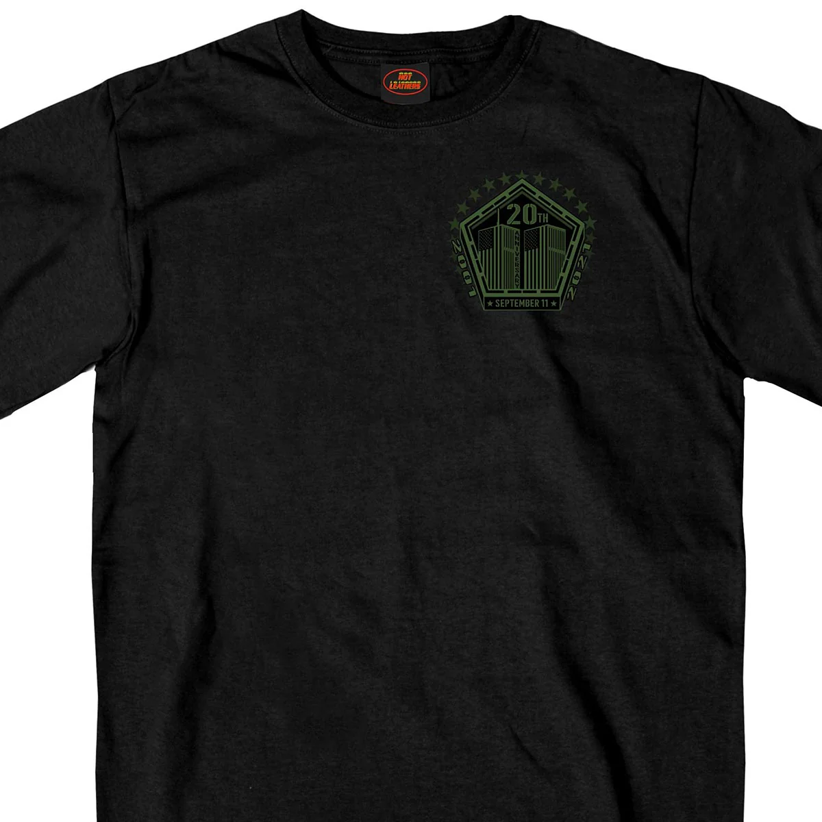 Hot Leathers GMD1495 Men's Black '9-11 We Still Remember' T-Shirt - Image 2