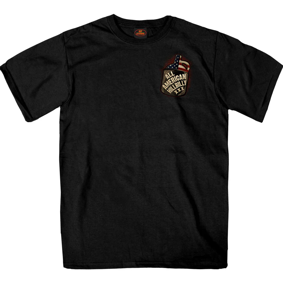 Hot Leathers GMD1517 Men's Black All American Hillbilly Double Sided T-Shirt - Image 4