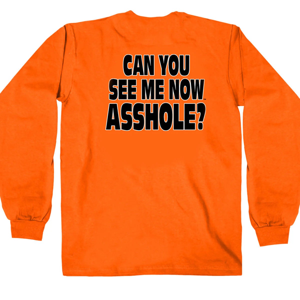 Hot Leathers GMD2090 Mens 'Bikers Against Dumb Drivers' Long Sleeve Safety Orange Shirt - Image 3