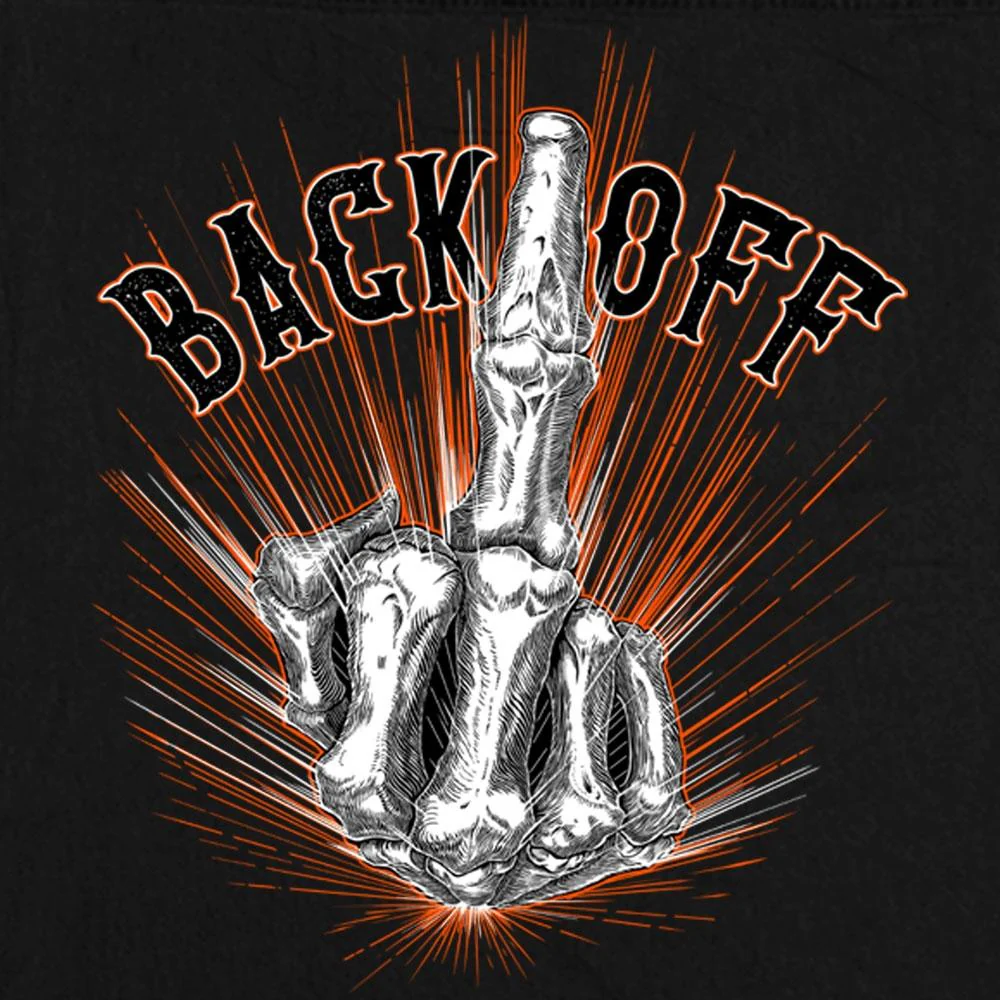 Hot Leathers GMD5453 Men's 'Bone Finger' Sleeveless Black Denim Shirt - Image 4