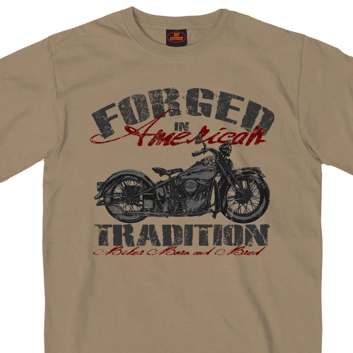 Hot Leathers GMS1183 Men’s ‘Forged in American Tradition’ Khaki T-Shirt