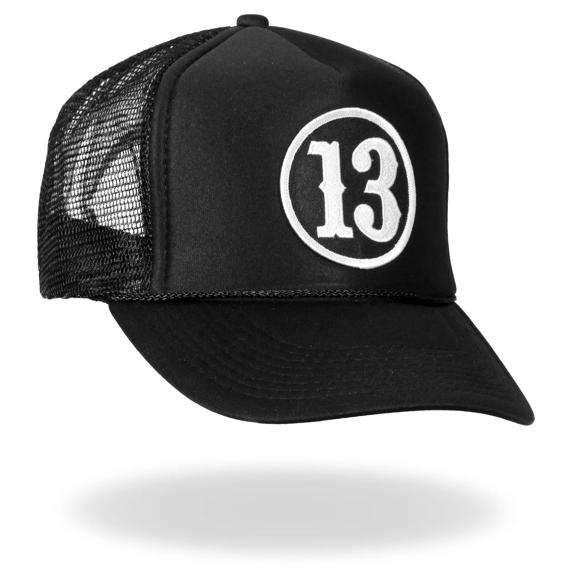 Hot Leathers GSH1003 13 Black Trucker Hat - Image 2
