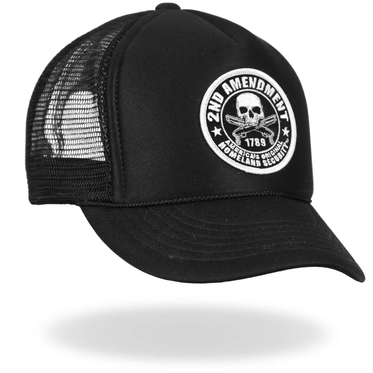 Hot Leathers GSH1005 2nd Amendment America's Original Homeland Security Trucker Hat - Image 3