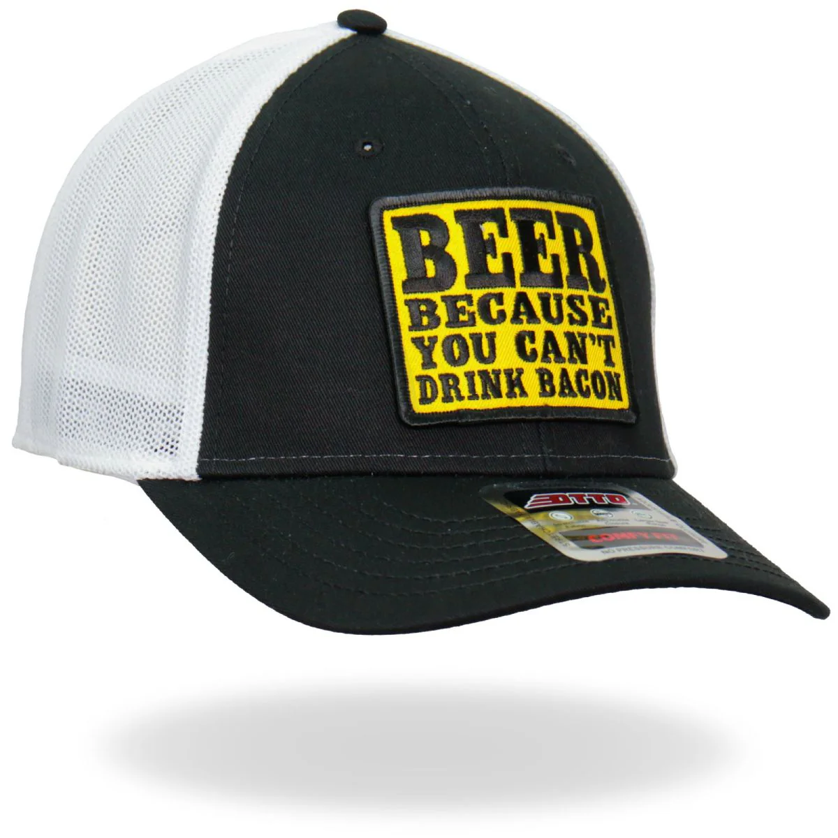 Hot Leathers GSH1024 Can't Drink Bacon Trucker Hat - Image 5