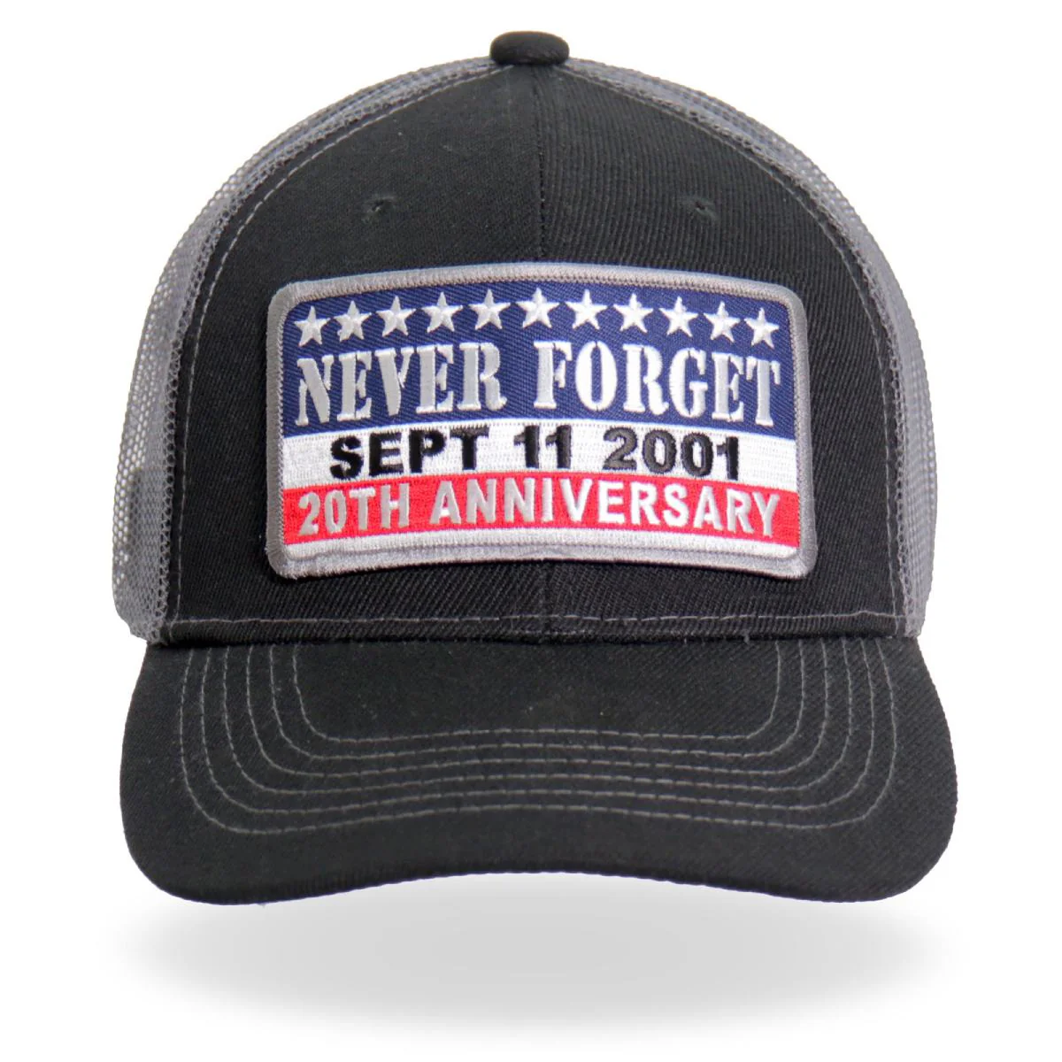 Hot Leathers GSH1038 9-11 Never Forget Truckers Hat - Image 2