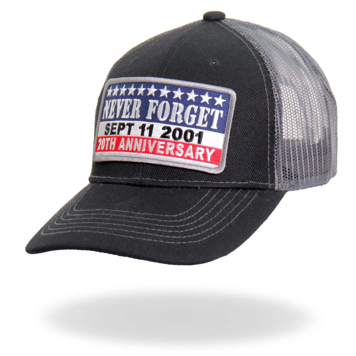 Hot Leathers GSH1038 9-11 Never Forget Truckers Hat - Image 6