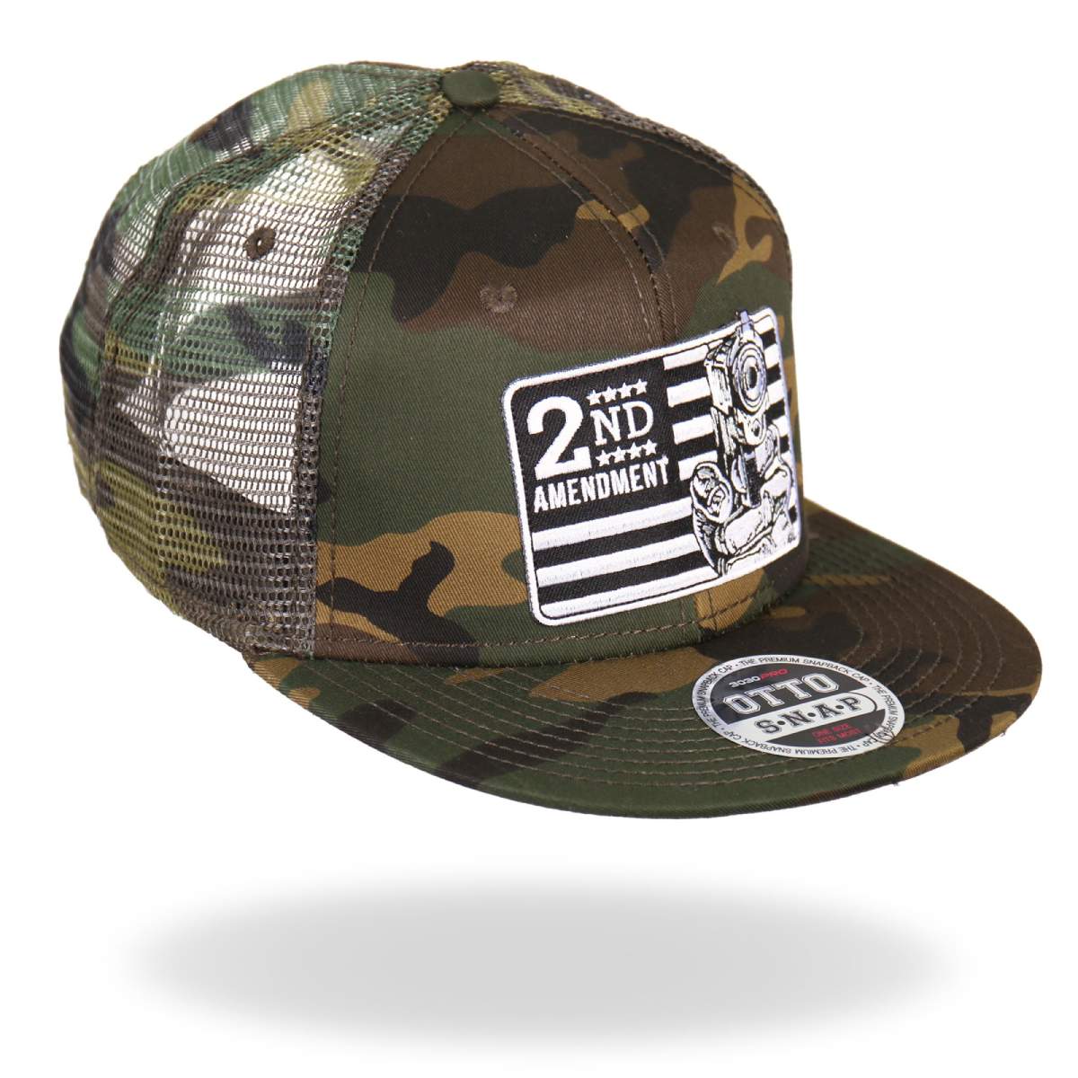 Hot Leathers GSH2001 2nd Amendment Snap Back Camo Hat - Image 6
