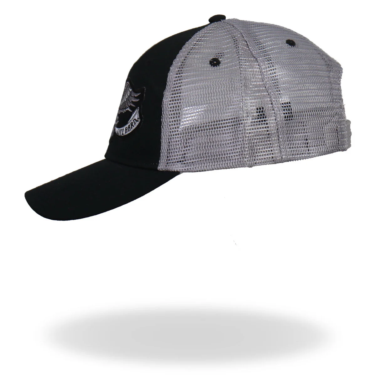 Hot Leathers GSH2006 Eagle Tattoo Trucker Black and Grey Hat - Image 2