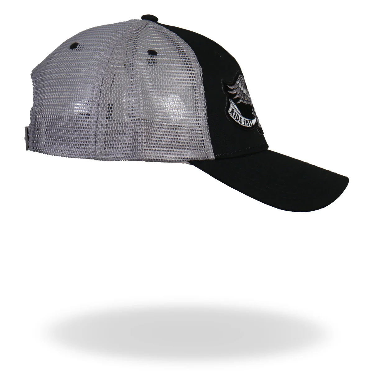 Hot Leathers GSH2006 Eagle Tattoo Trucker Black and Grey Hat - Image 5