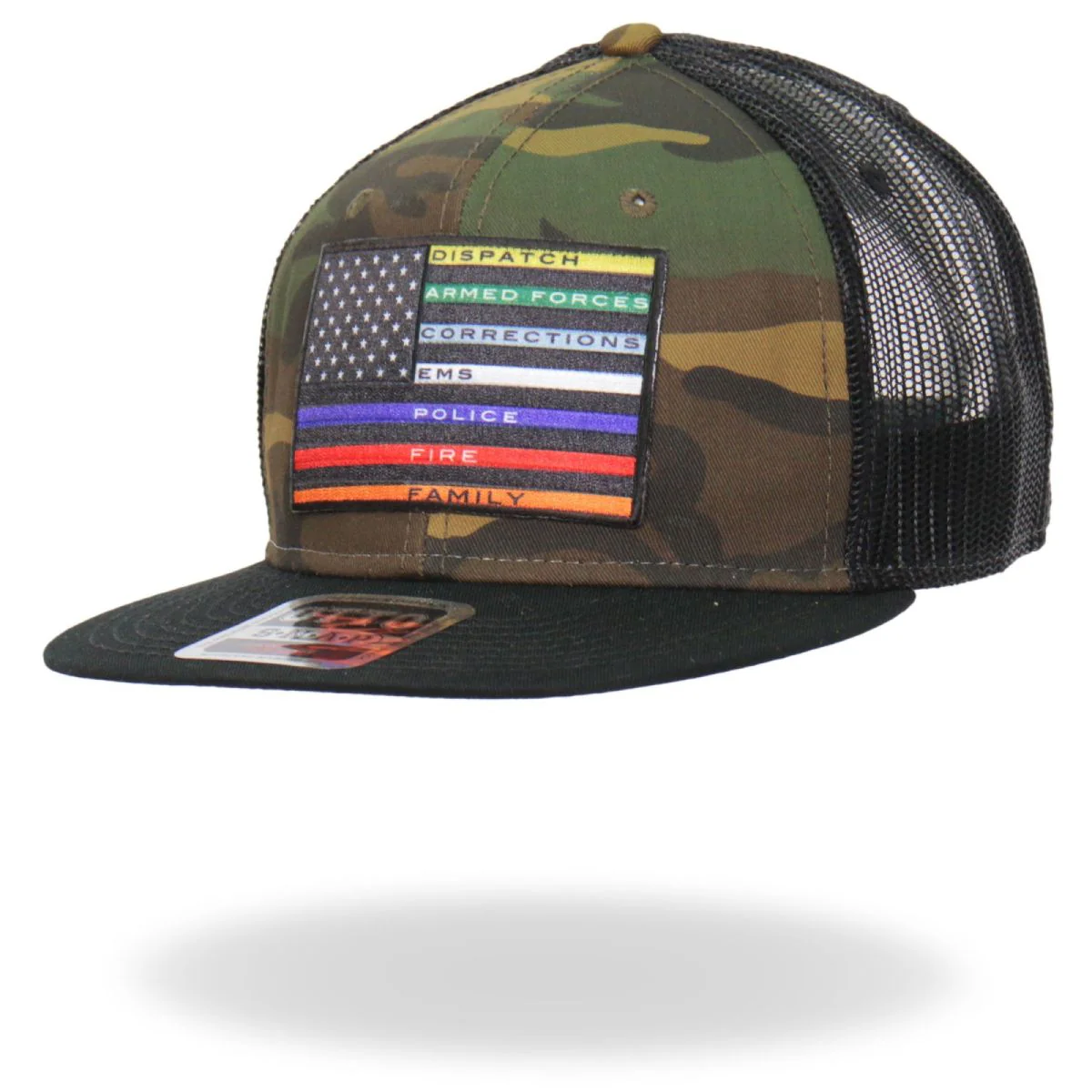 Hot Leathers GSH2012 All Thin Line Colors Snapback Hat - Image 2
