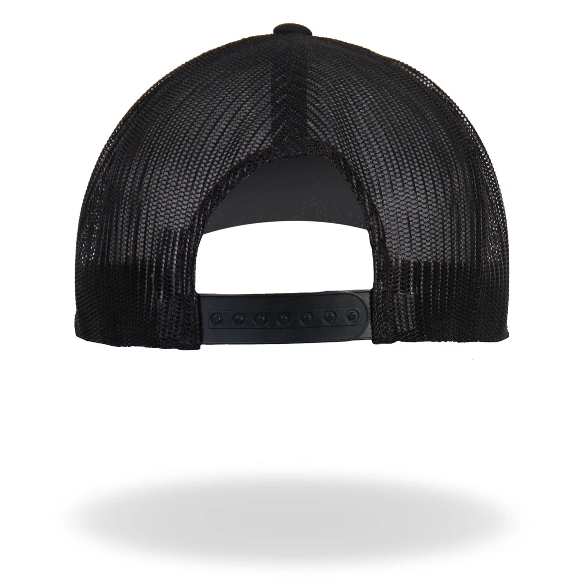 Hot Leathers GSH2023 Black Circle Skull Snapback Hat - Image 2