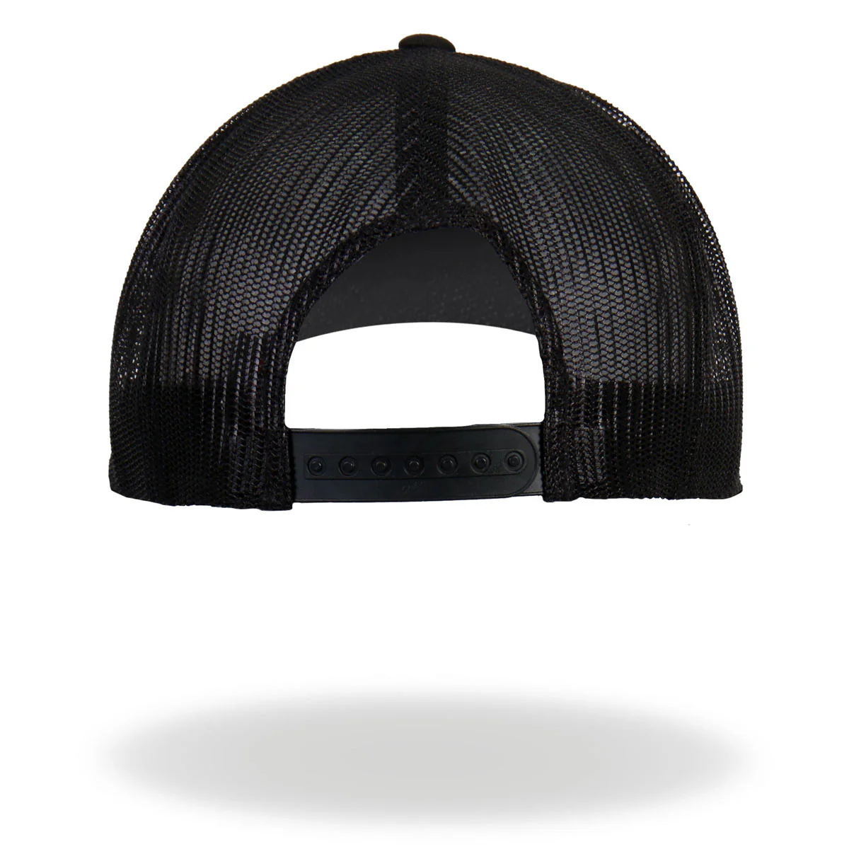 Hot Leathers GSH2024 Black Pepperoni Skull Pizza Snapback Hat - Image 2
