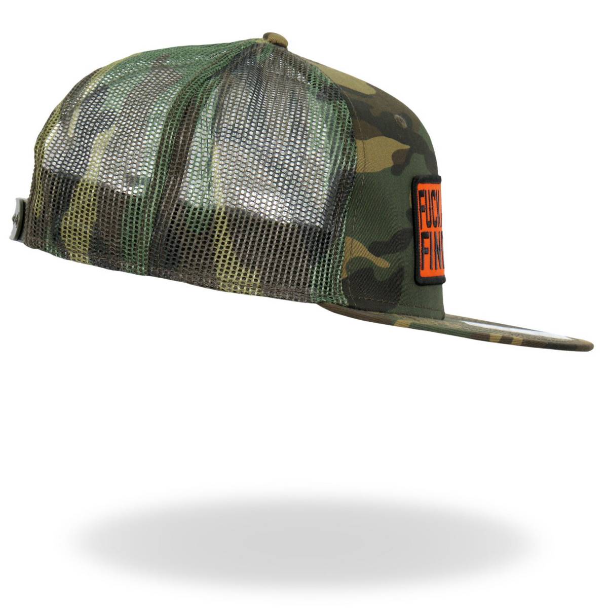 Hot Leathers GSH2044 Fuck Around Find Out Camo Snapback Hat - Image 4