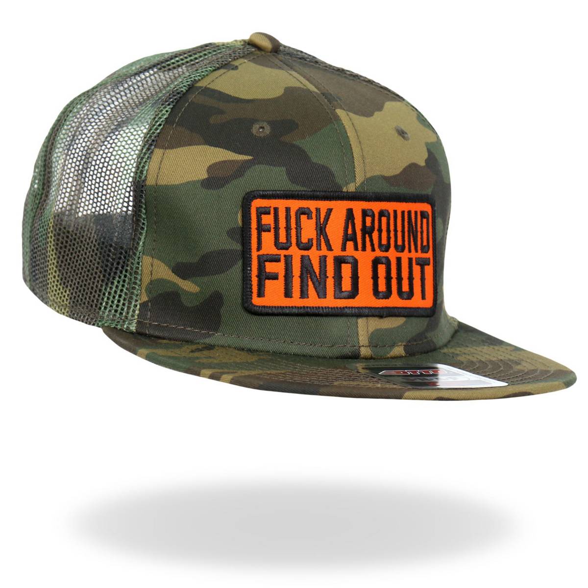 Hot Leathers GSH2044 Fuck Around Find Out Camo Snapback Hat - Image 5