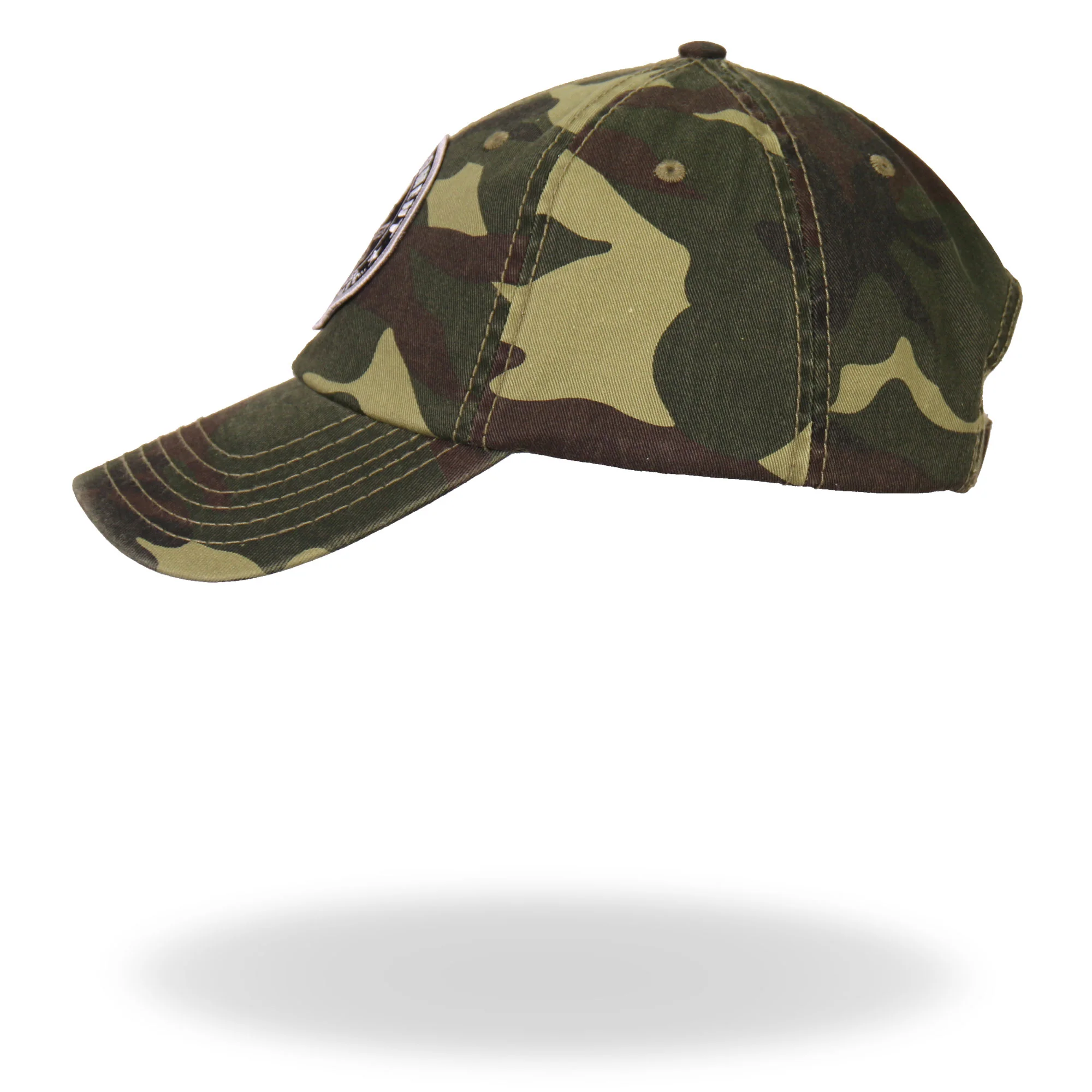 Hot Leathers GSH3001 2nd Amendment Washed Camo Ball Cap - Image 3