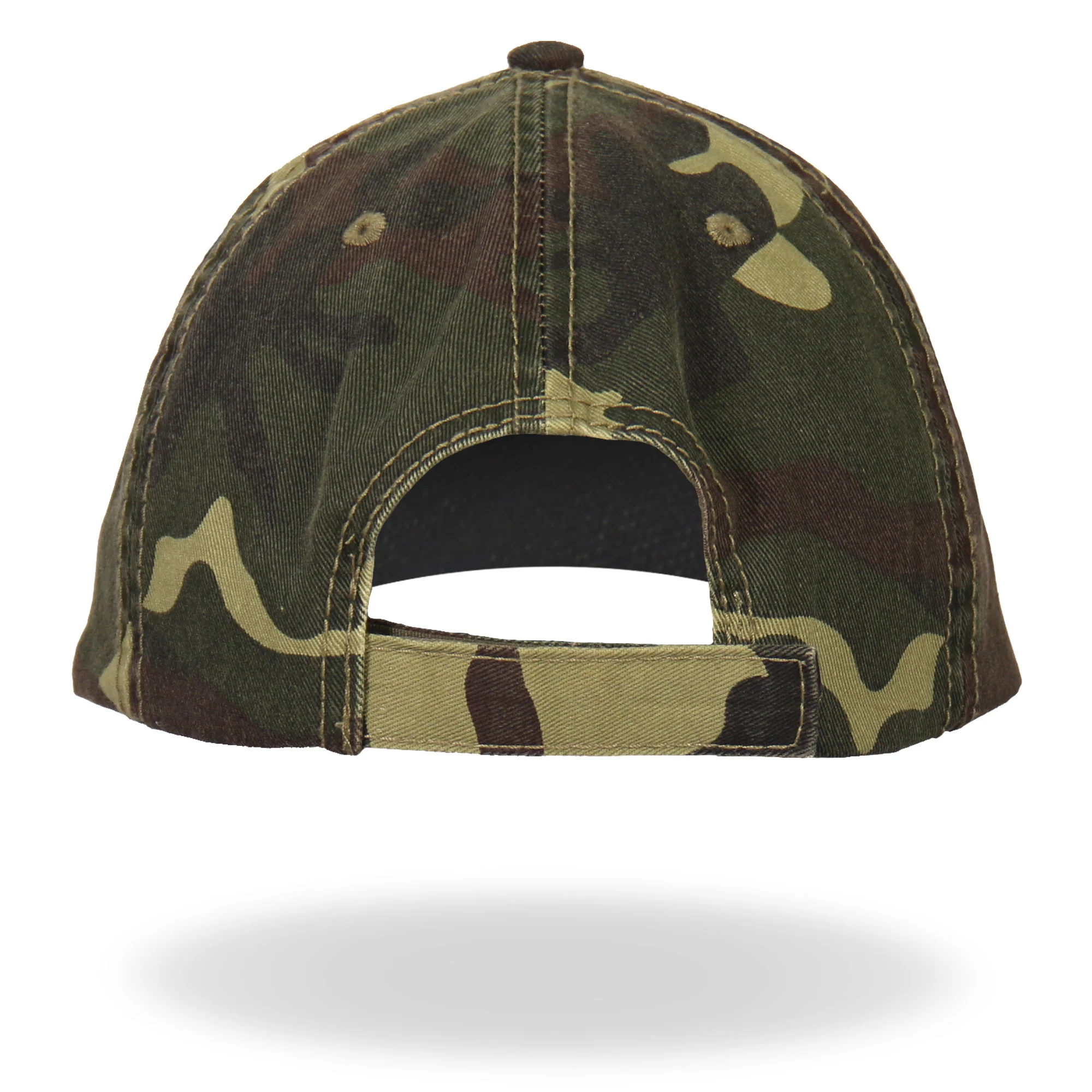 Hot Leathers GSH3001 2nd Amendment Washed Camo Ball Cap - Image 6
