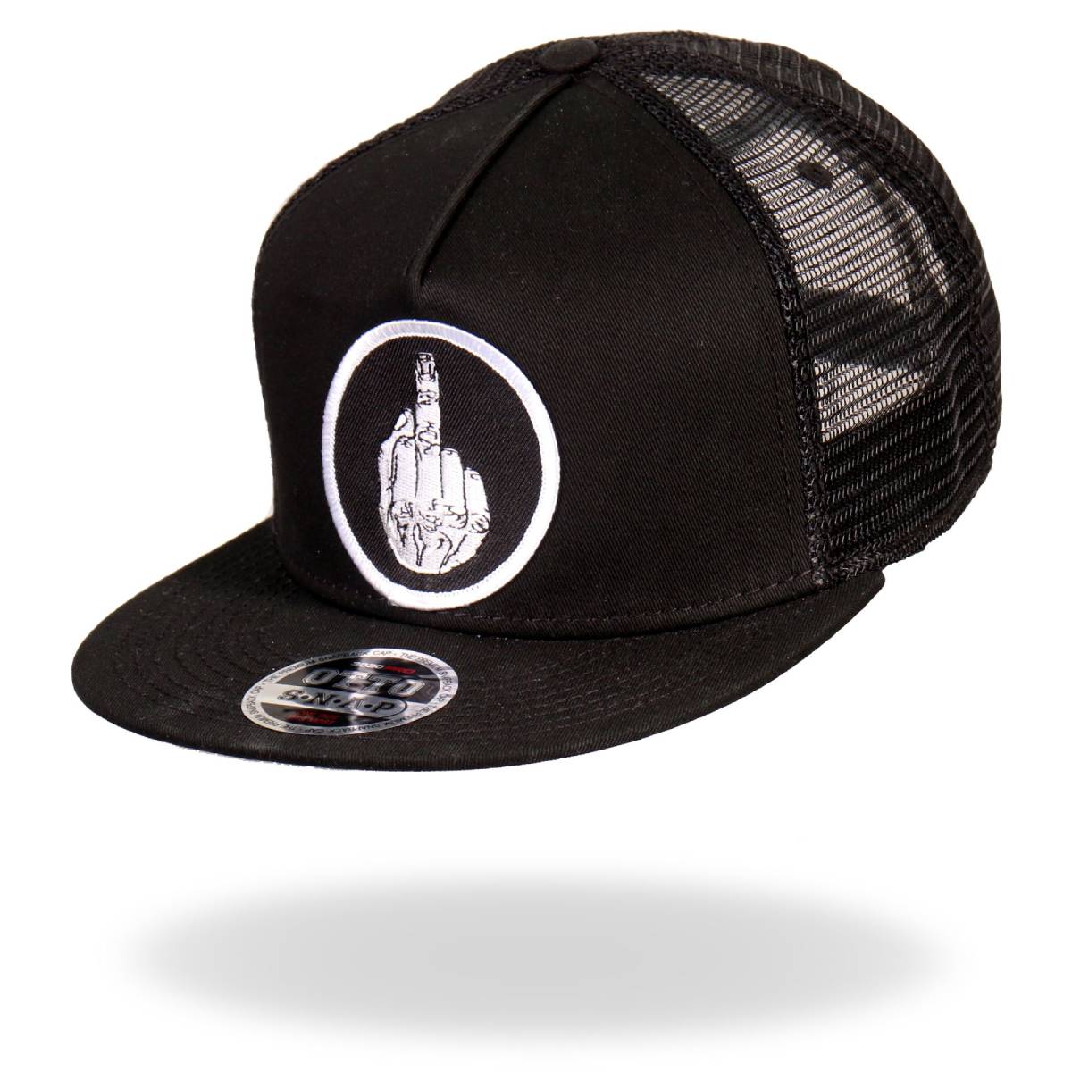 Hot Leathers GSH4001 DILLIGAF Middle Finger Snap Back Hat - Image 2