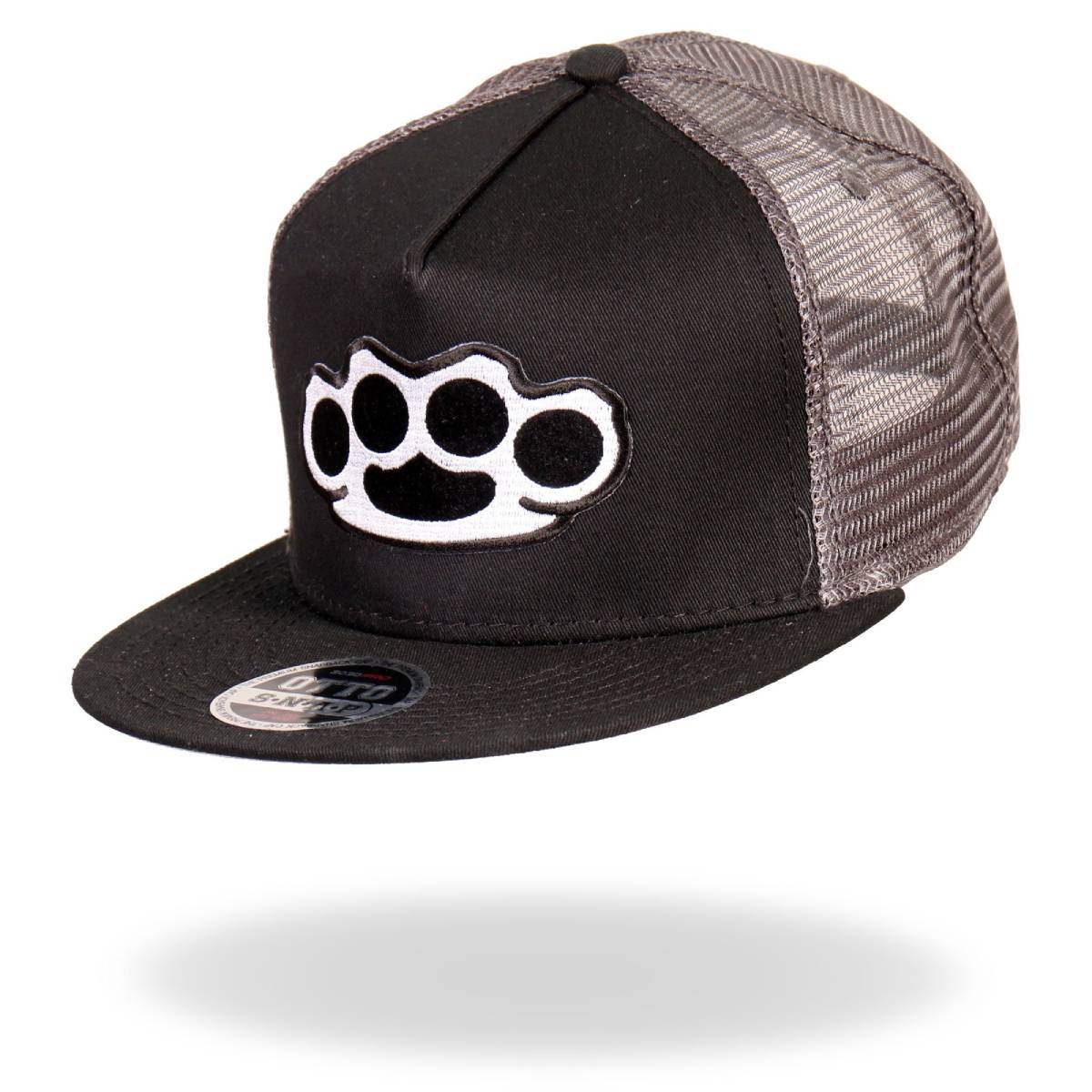 Hot Leathers GSH4003 Brass Knuckles Hardcore Snap Back Hat - Image 2