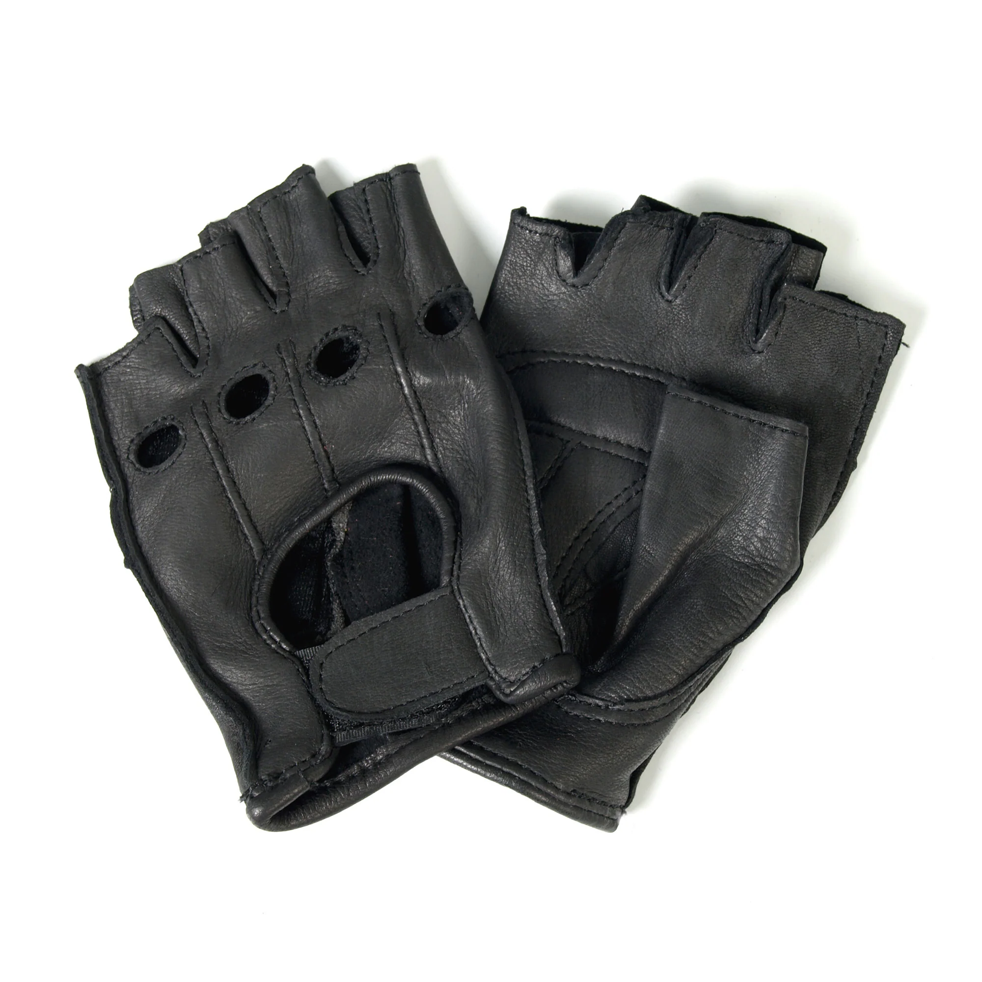 Hot Leathers GVD1005 Deerskin Fingerless Gloves - Image 3