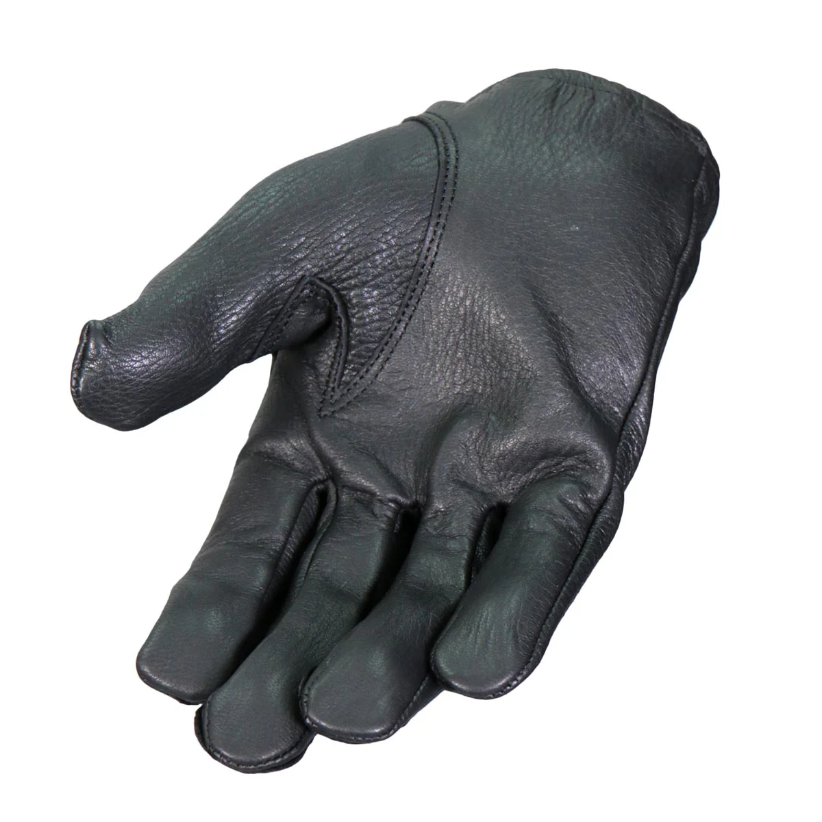 Hot Leathers GVD1014 Black Unlined Deerskin Driving Leather Gloves - Image 2