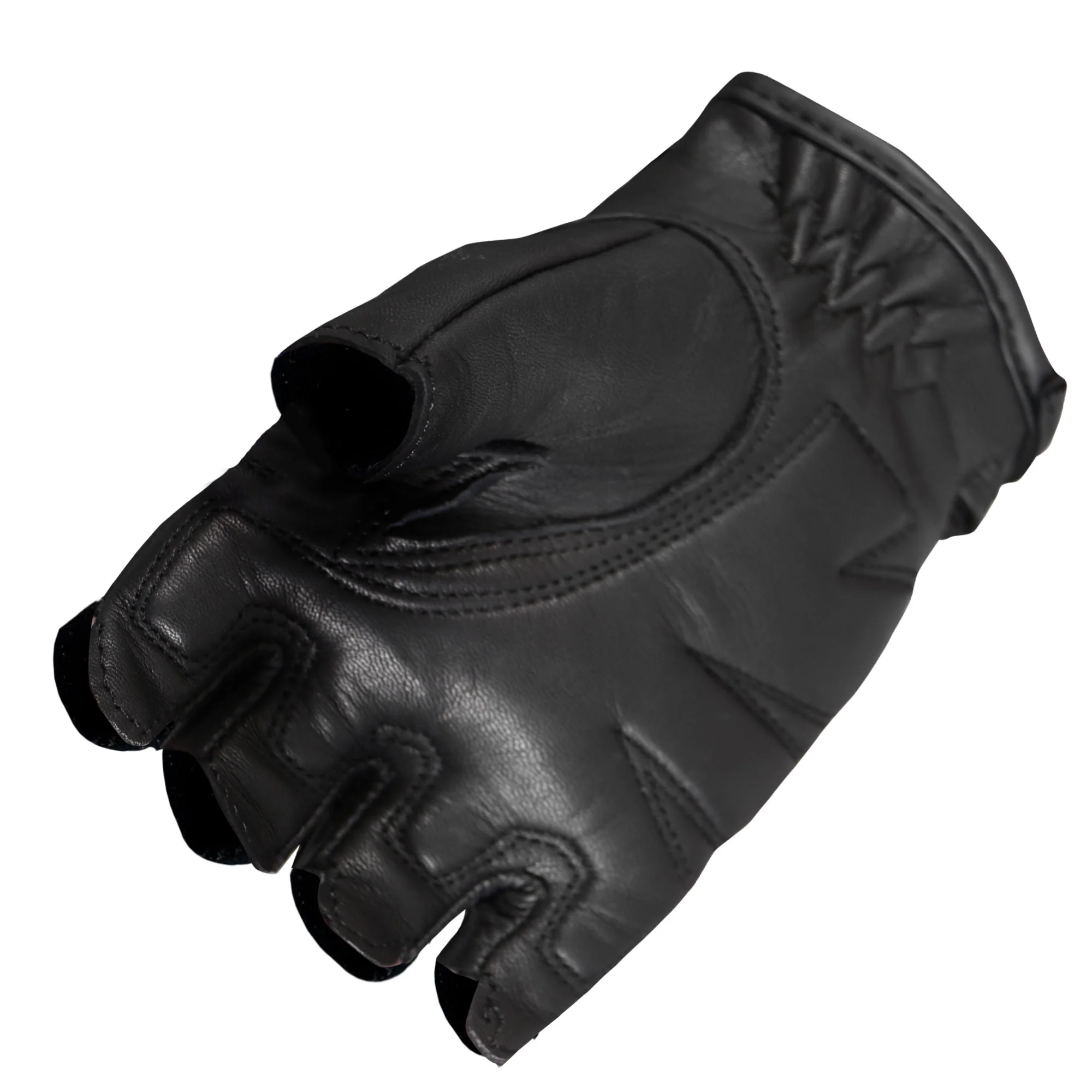 Hot Leathers GVL1010 Ladies Fingerless Gel Palm Gloves with Studs - Image 2