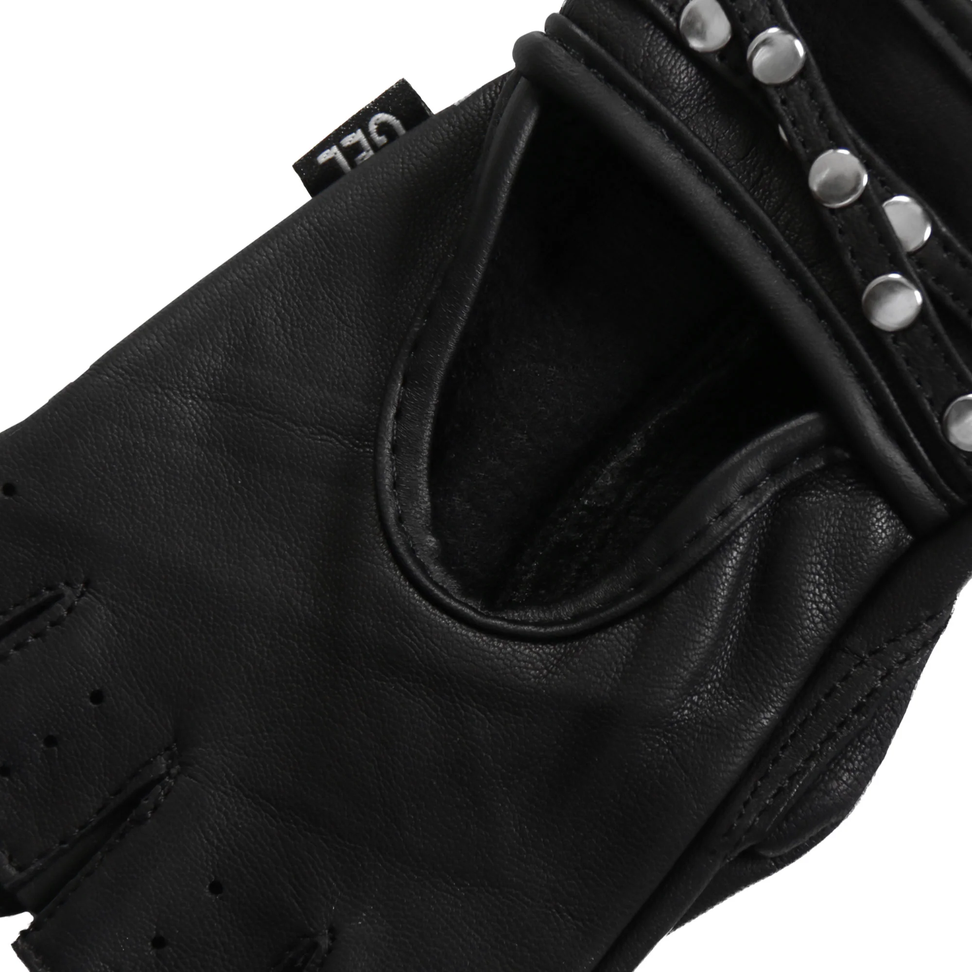 Hot Leathers GVL1010 Ladies Fingerless Gel Palm Gloves with Studs - Image 5