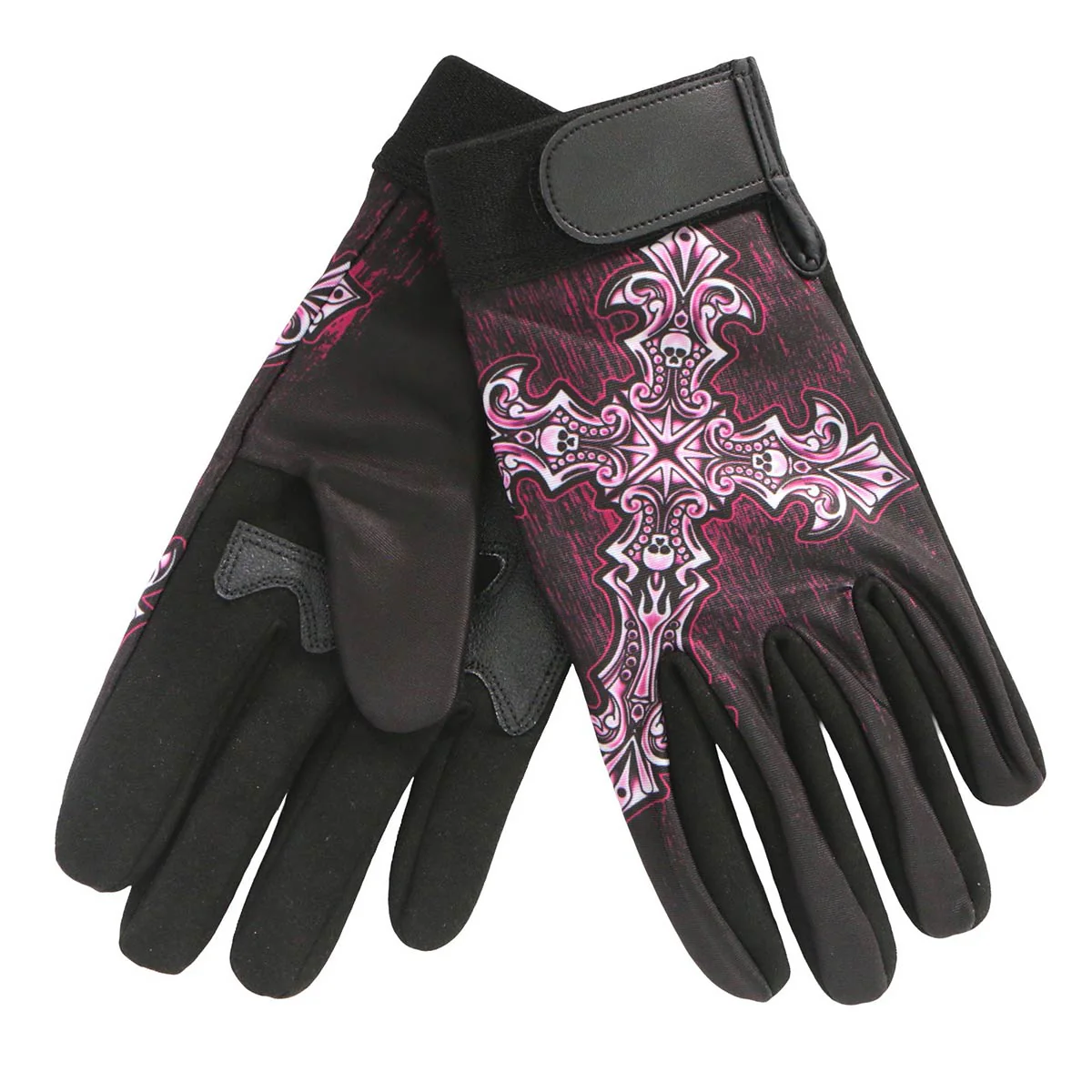 Hot Leathers GVL3001 Women's 'Sublimated' Textile Mechanic Gloves - Image 2