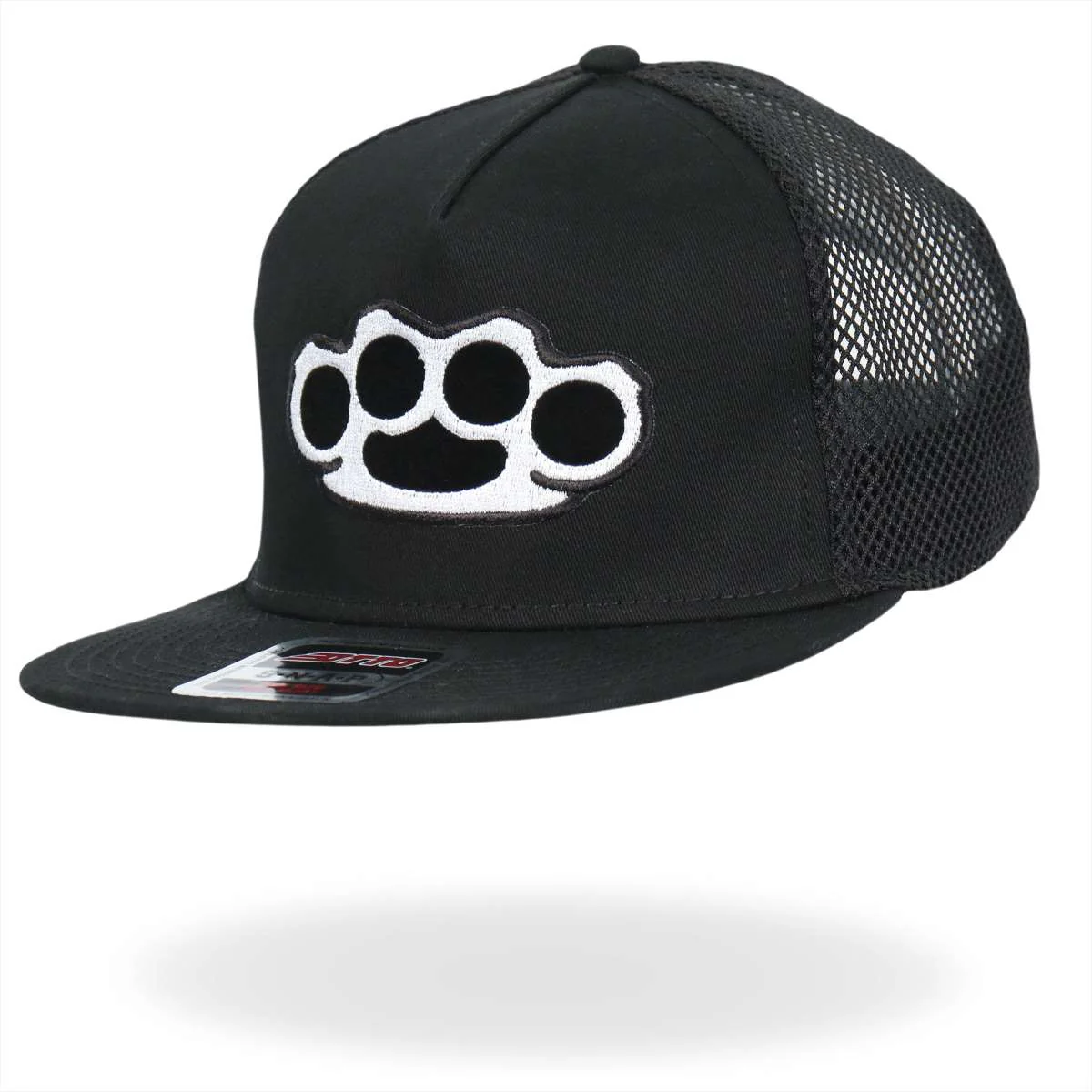Hot Leathers Hardcore Knuckles Black Snap Back Hat GSH4008 - Image 2