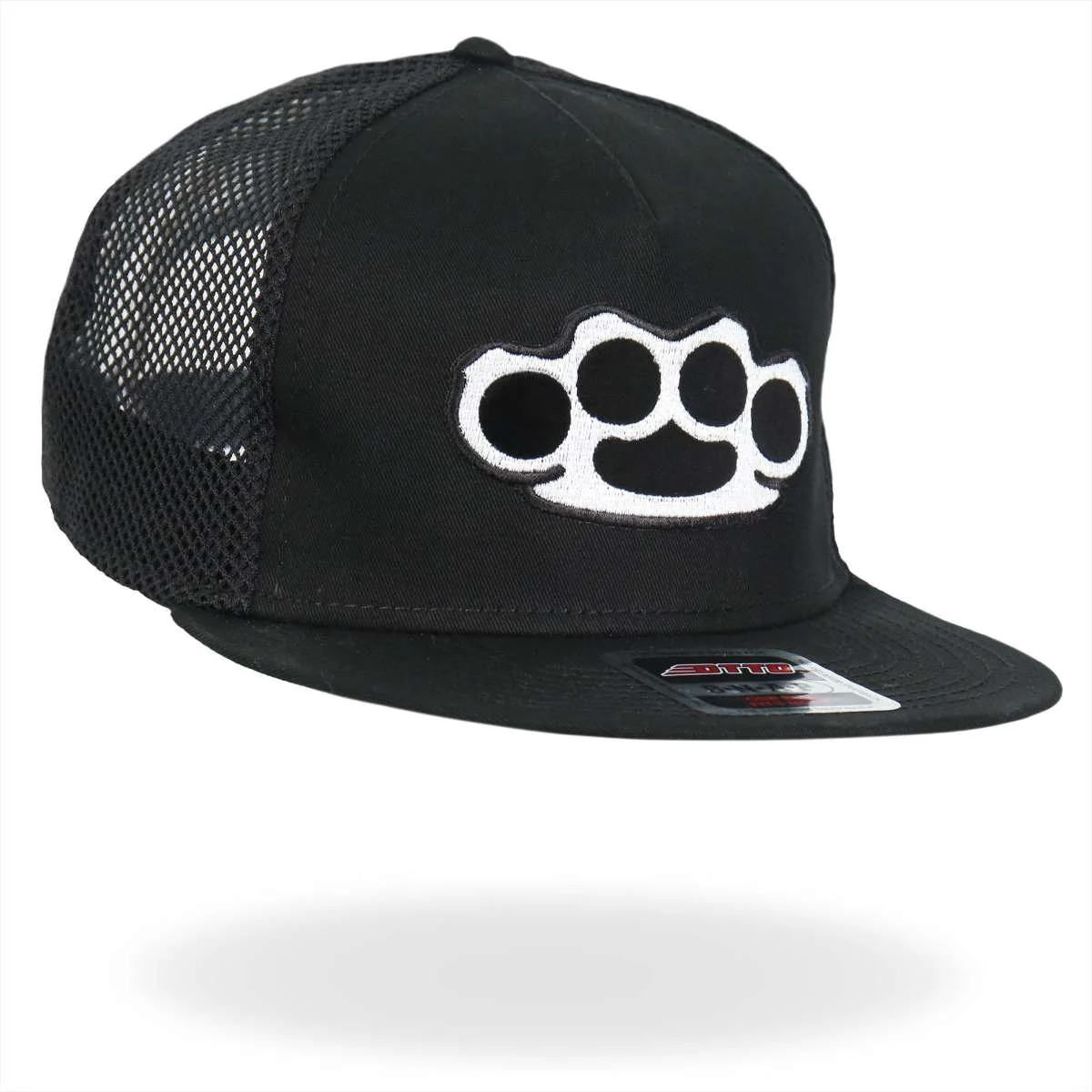 Hot Leathers Hardcore Knuckles Black Snap Back Hat GSH4008 - Image 5