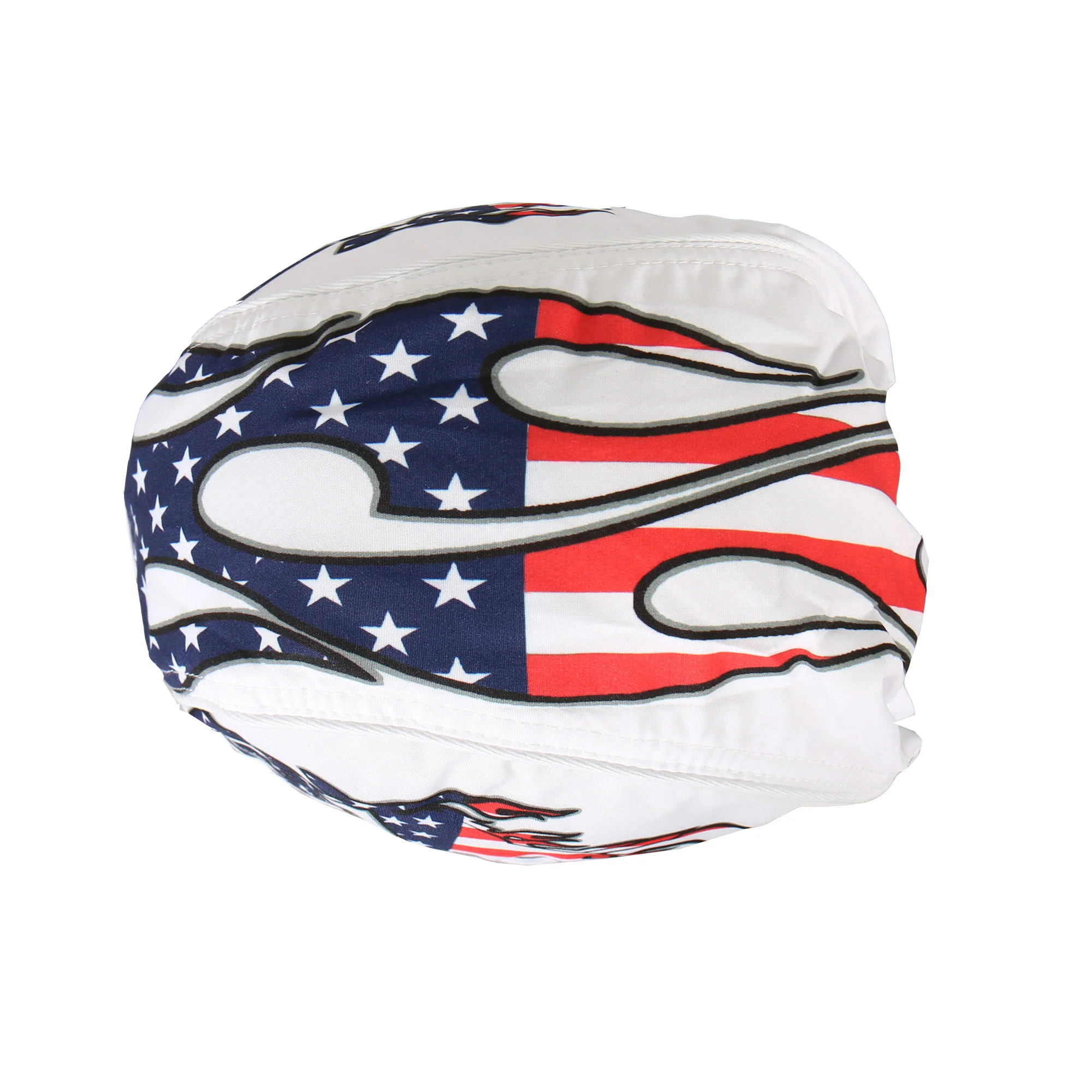 Hot Leathers HWH1043 American Bike Headwrap White - Image 6