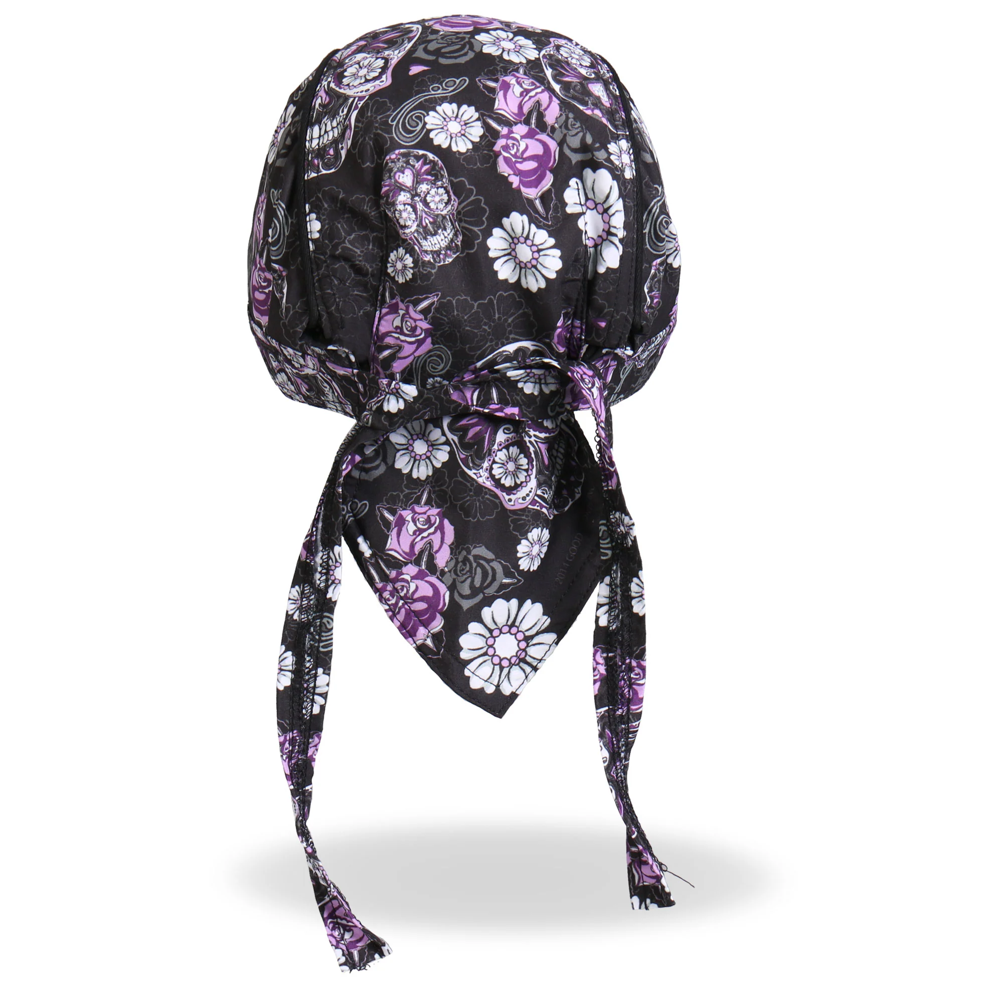 Hot Leathers HWH1078  Sugar Skull Headwrap - Image 3