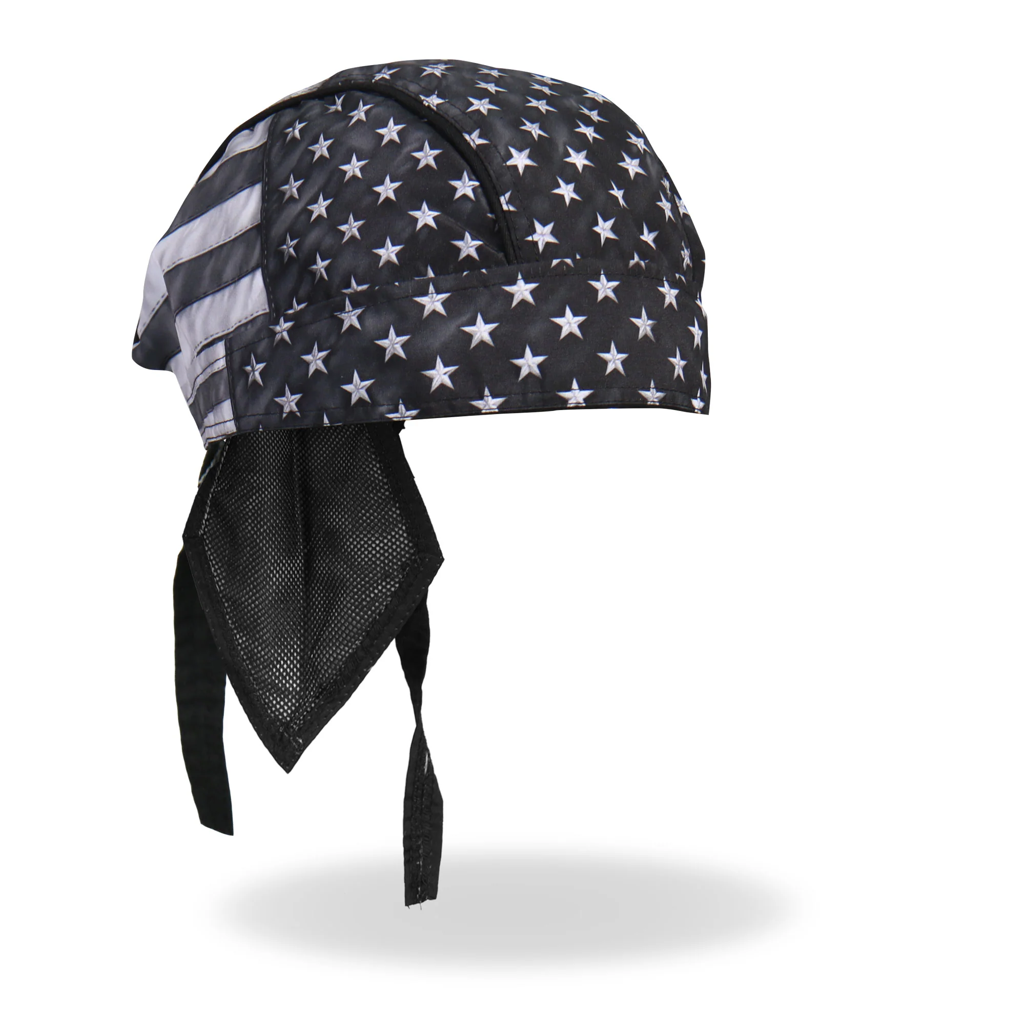 Hot Leathers HWH1092 Gray Flag Headwrap - Image 6