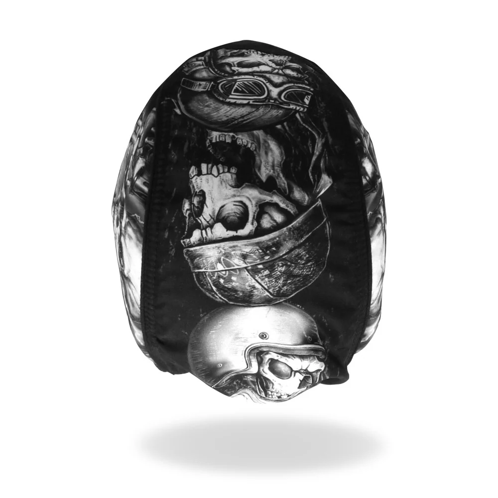 Hot Leathers HWH1093 Smokin Five Skulls Headwrap - Image 6