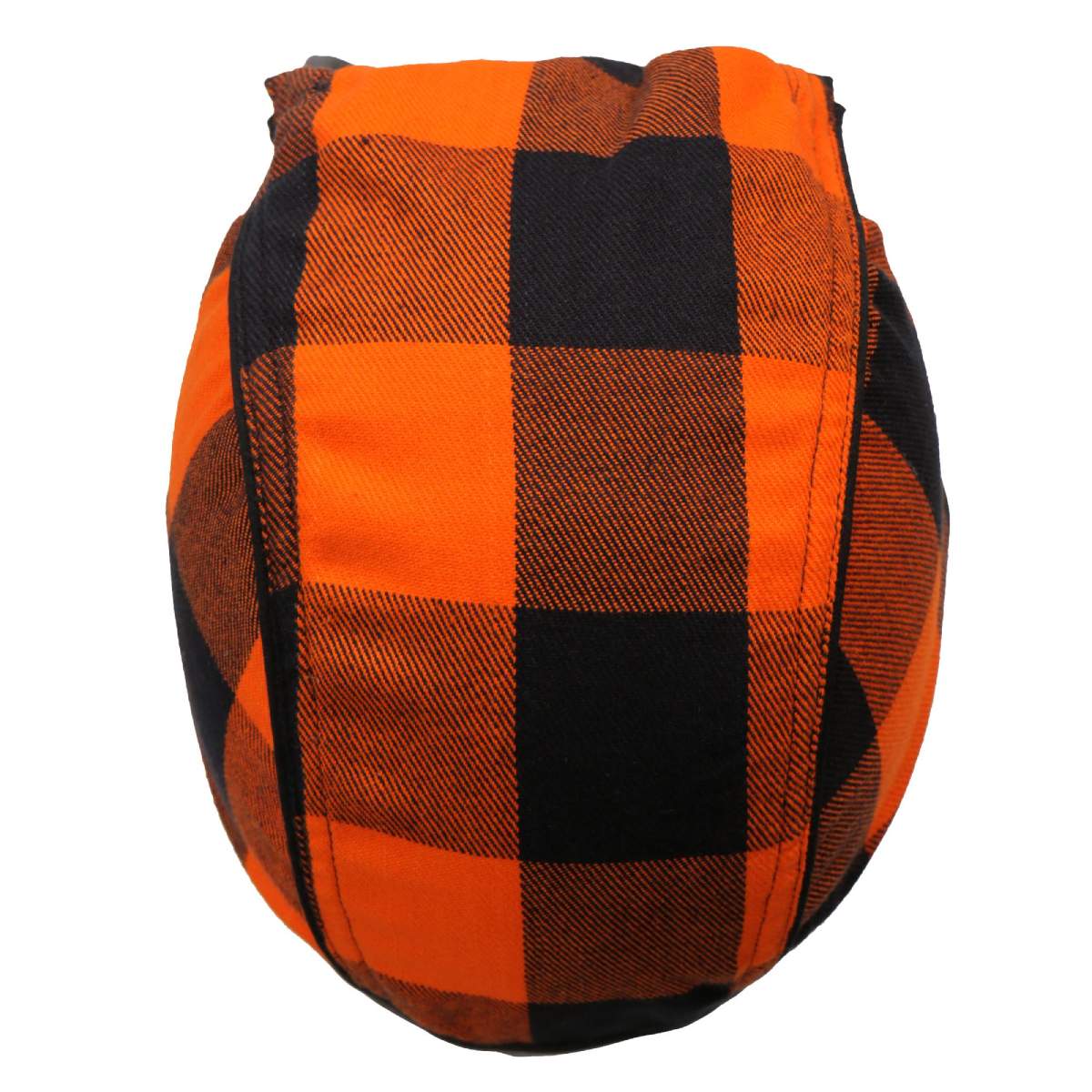 Hot Leathers HWH1109 Orange Buffalo Plaid Headwrap - Image 7