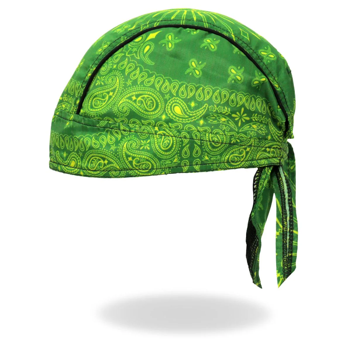 Hot Leathers HWH1116 Green Paisley Headwrap - Image 6