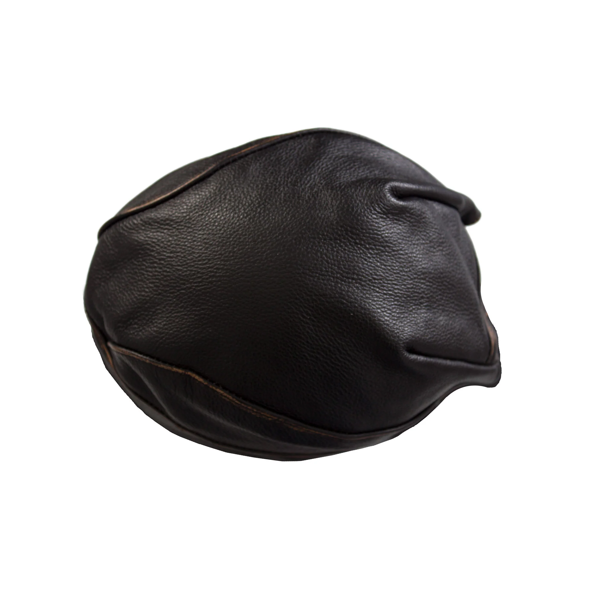Hot Leathers HWL1008 Brown Rub-Off Seam Leather Headwrap - Image 7