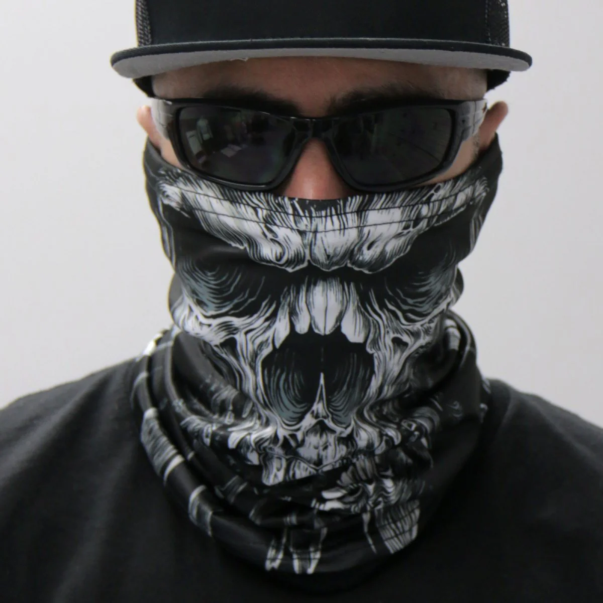 Hot Leathers HWN2001 Shredder Skull Neck Gaiter Mask - Image 2