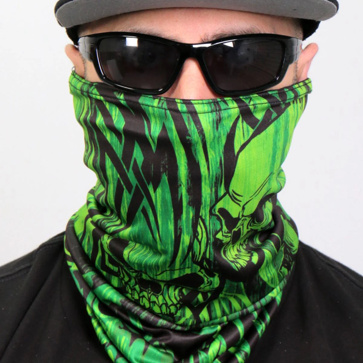 Hot Leathers HWN2027 Over The Top Skulls Neck Gaiter - Image 2