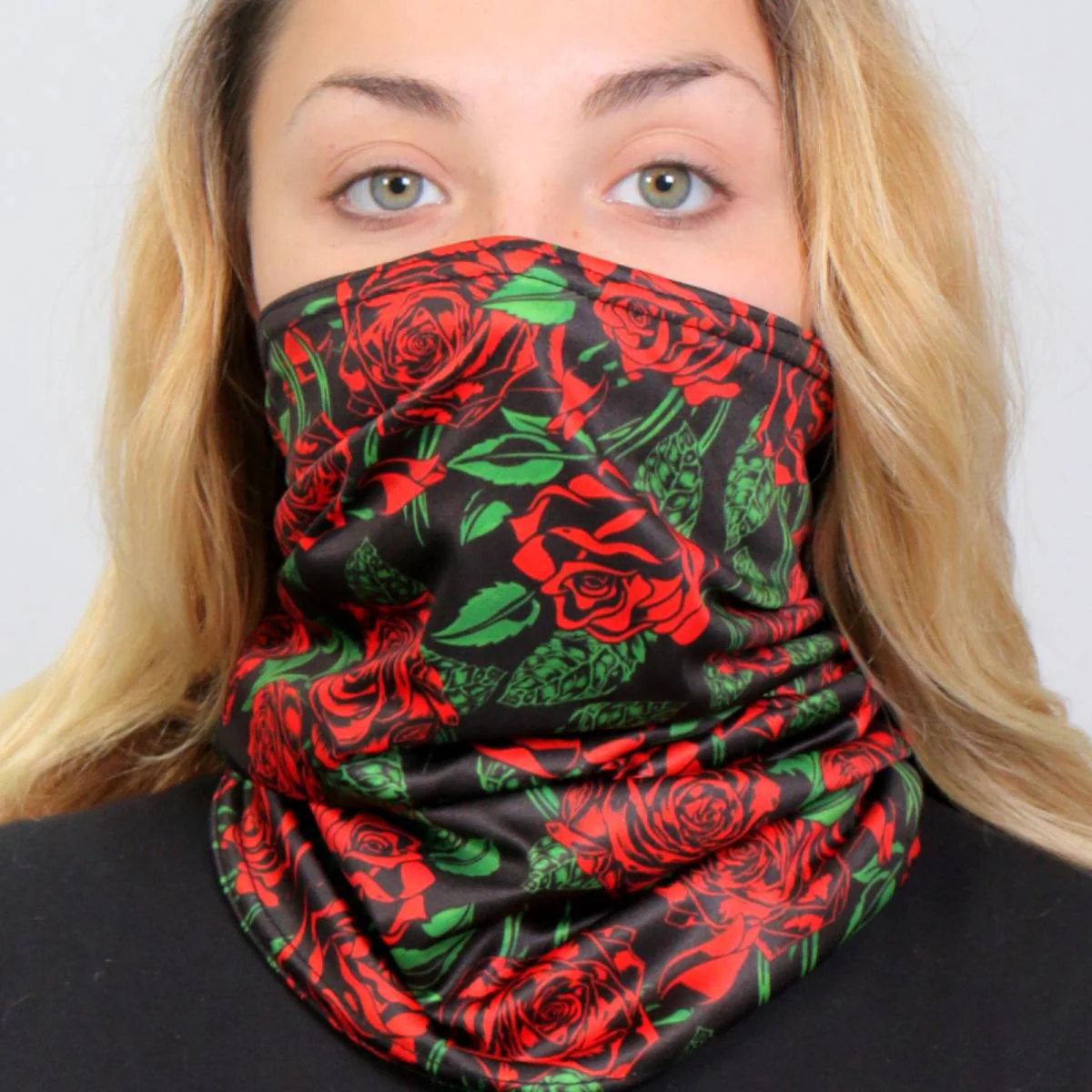 Hot Leathers HWN2035 Wild Roses Neck Gaiter - Image 2
