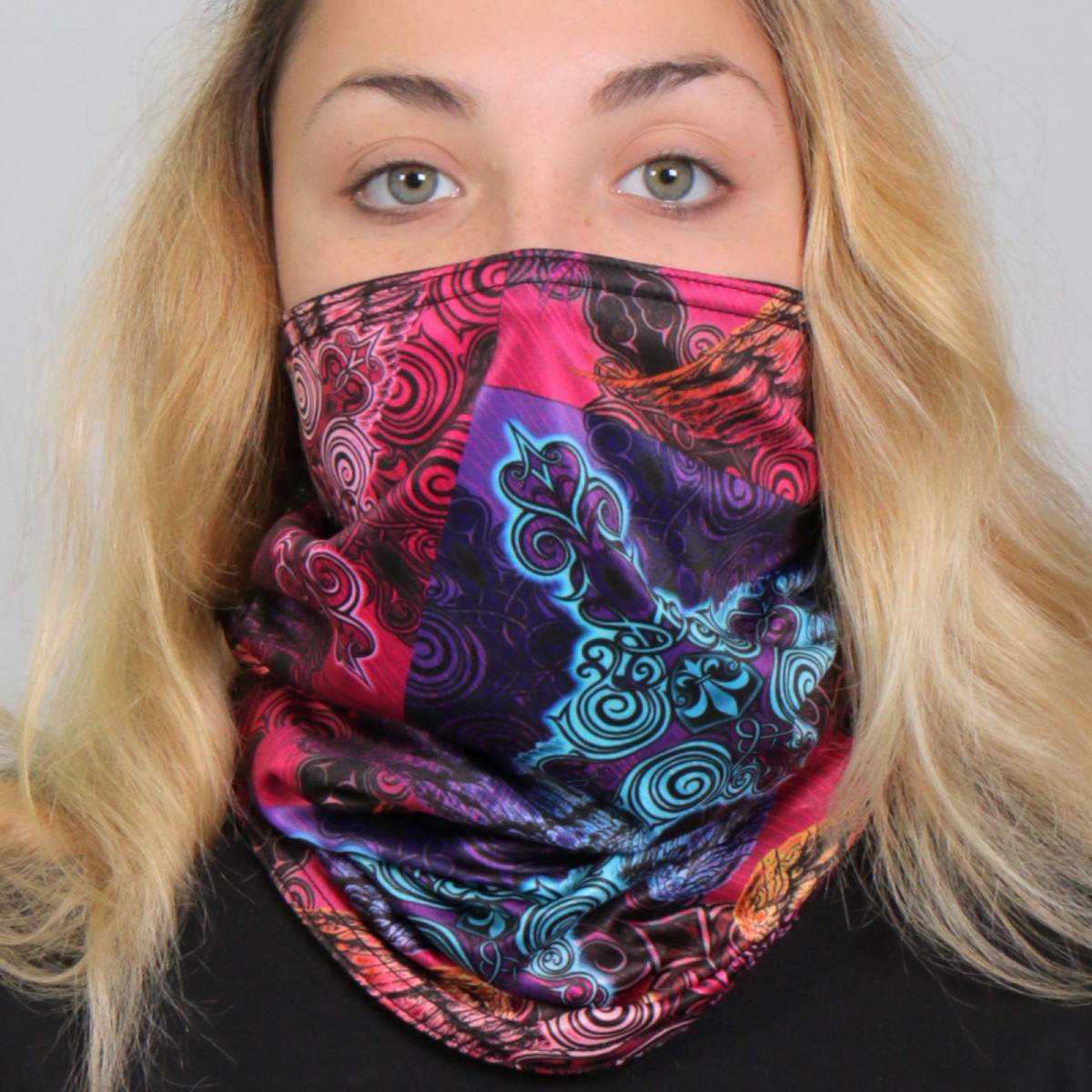 Hot Leathers HWN2036 Cross De Lis Neck Gaiter - Image 2