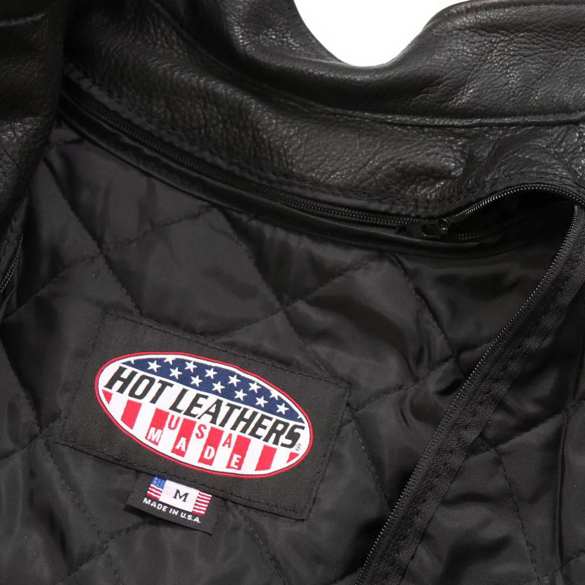 Hot Leathers JKL5002 USA Made Ladies Clean Cut Black Leather Jacket - Image 7