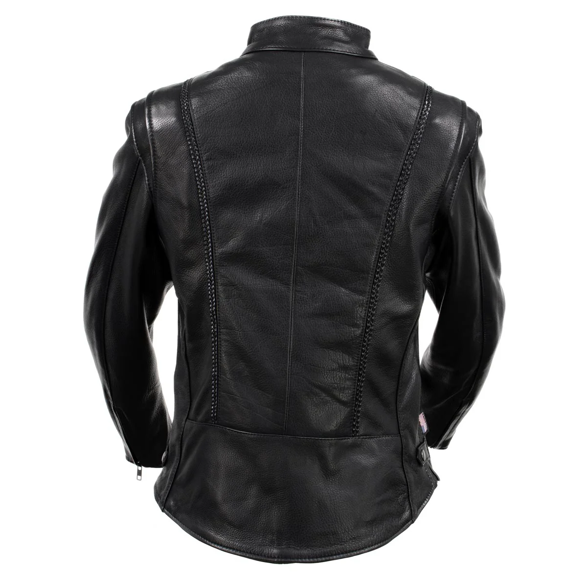Hot Leathers JKL5002 USA Made Women's 'Pristine' Black Premium Motorcycle Leather Jacket - Image 9