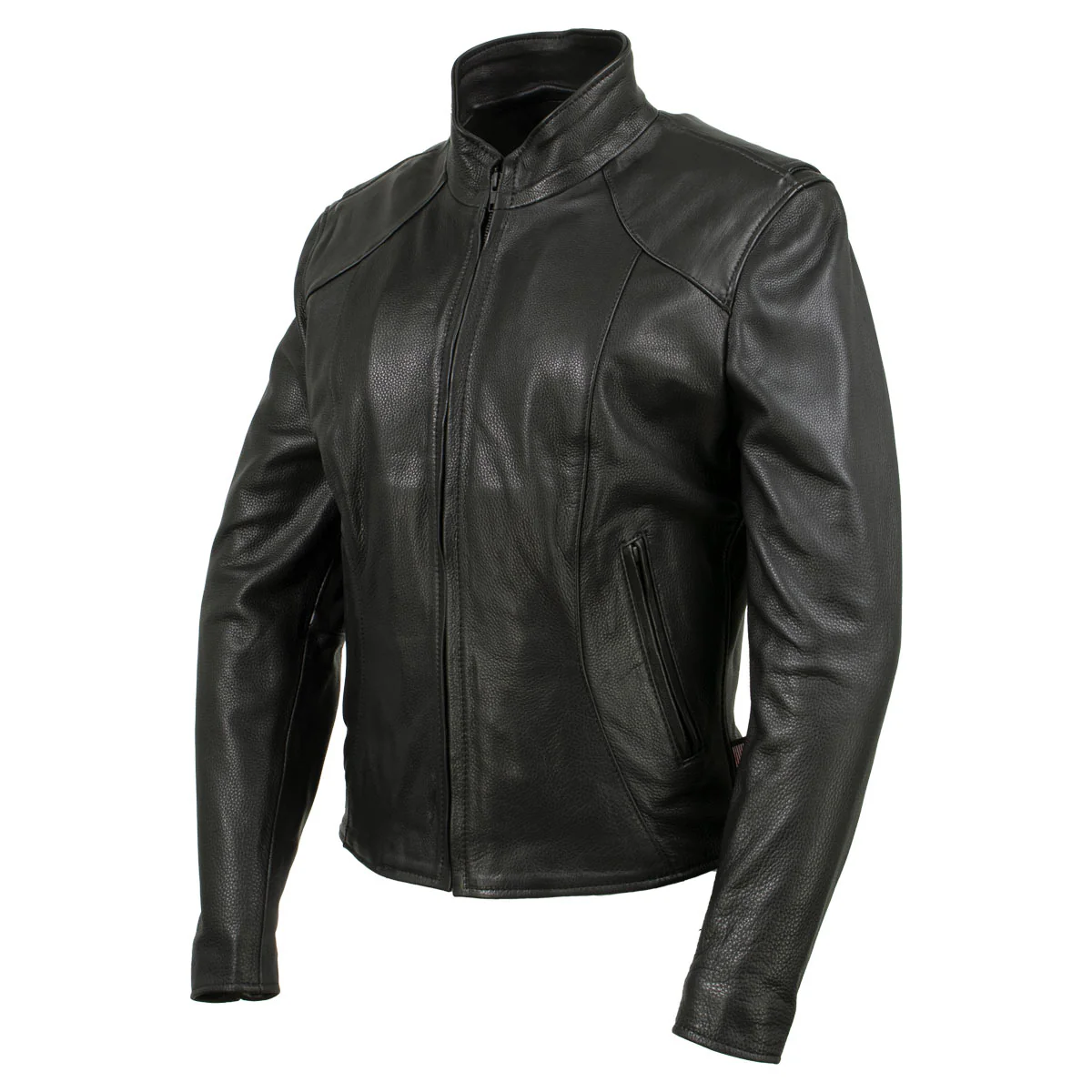 Hot Leathers JKL5003 USA Made Women's 'Serene' Black Clean Cut Premium Leather Jacket - Image 8