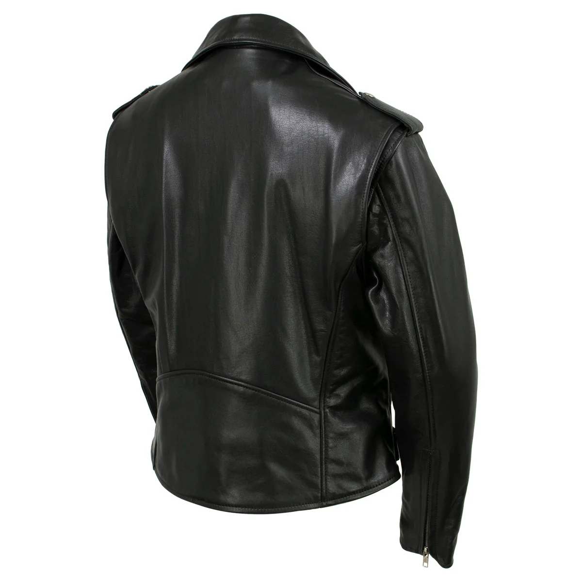 Hot Leathers JKL5004 USA Made Womens 'The Flaunt' Premium Black Classic Motorcycle Style Leather Jacket - Image 7