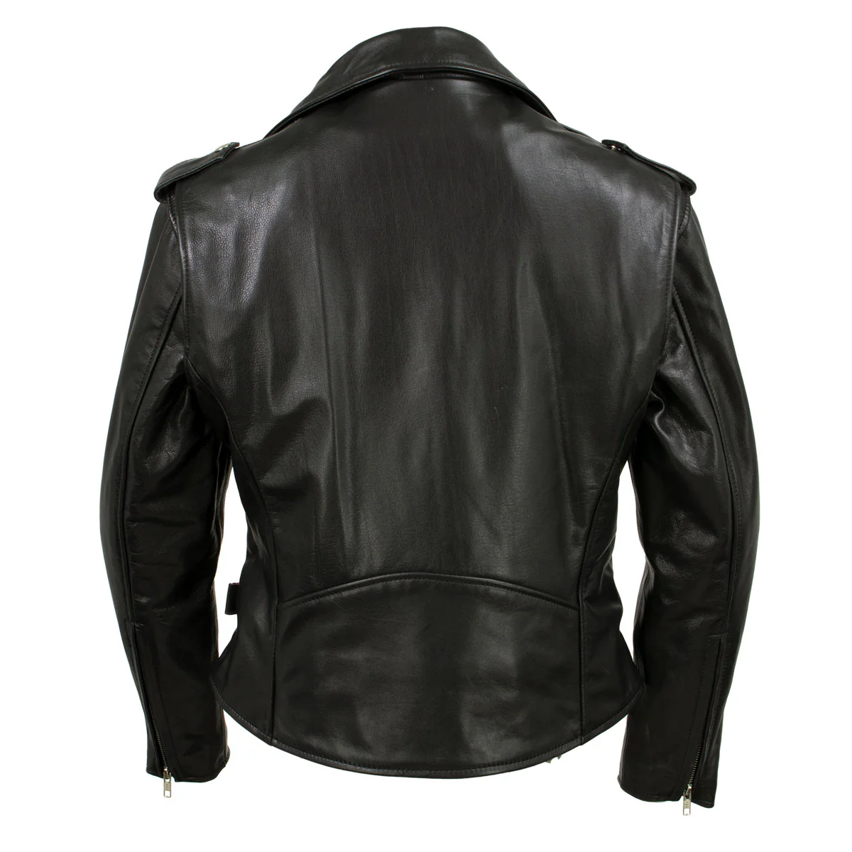 Hot Leathers JKL5004 USA Made Womens 'The Flaunt' Premium Black Classic Motorcycle Style Leather Jacket - Image 8